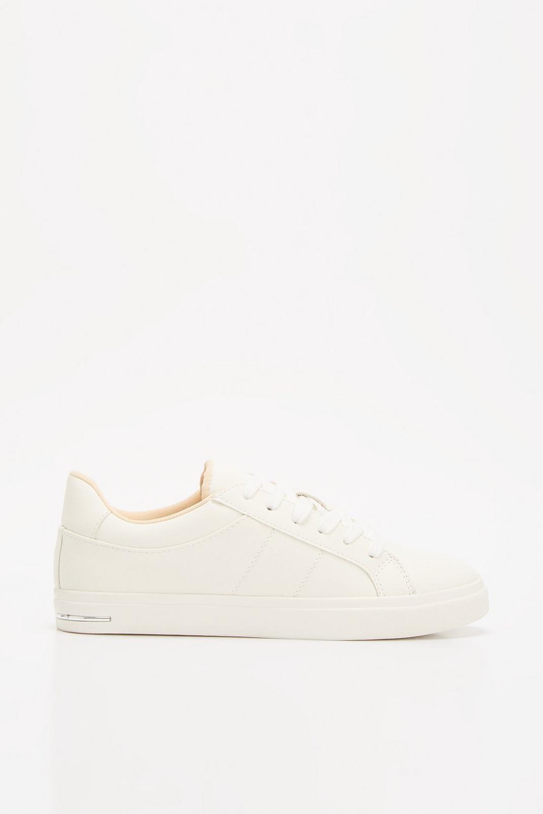 173 White Infinity Lace Up Trainer image number 2