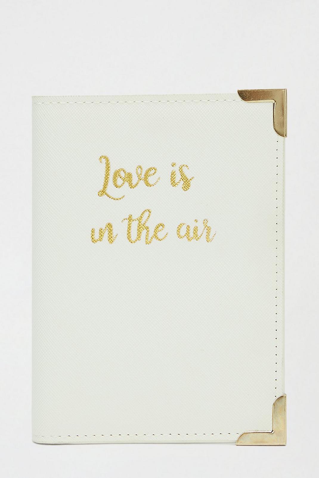 173 Love Is In The Air White Passport Holder image number 1