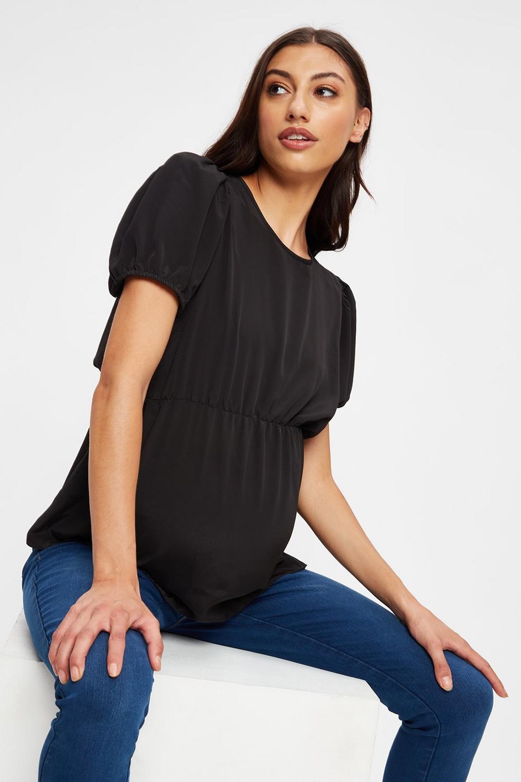 105 Maternity Sustainable Black Top  image number 1