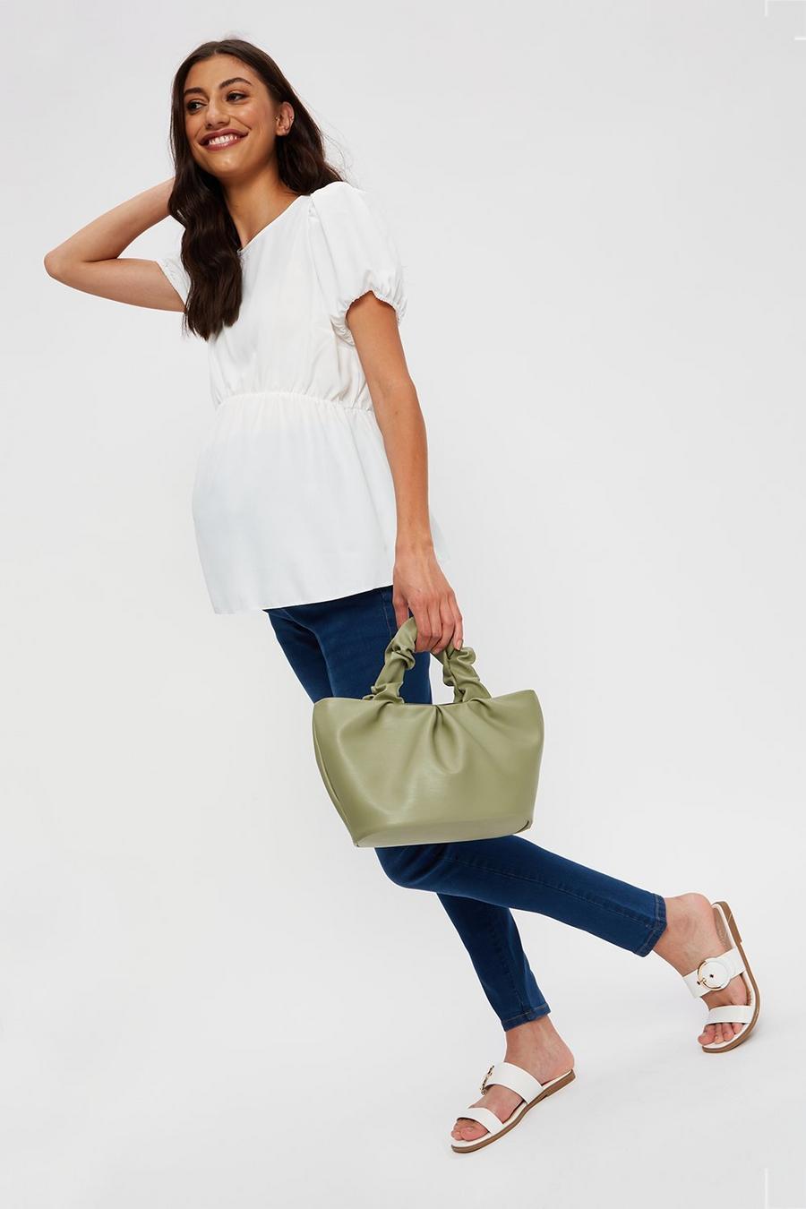 Maternity Sustainable Ivory Top 