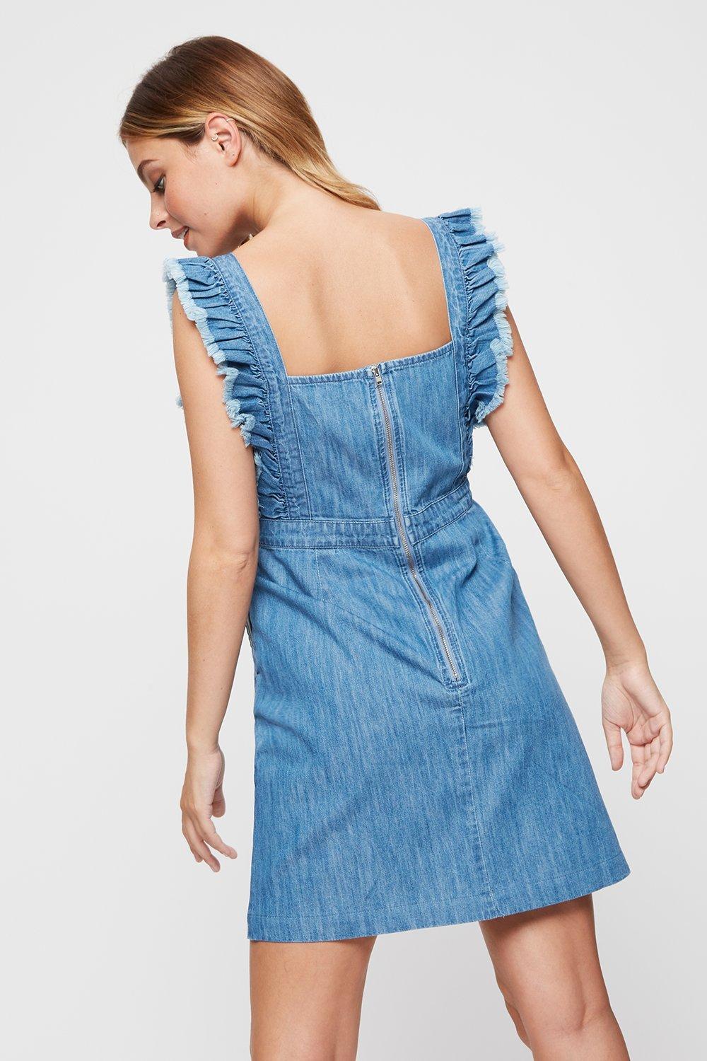 dorothy perkins petite denim dress