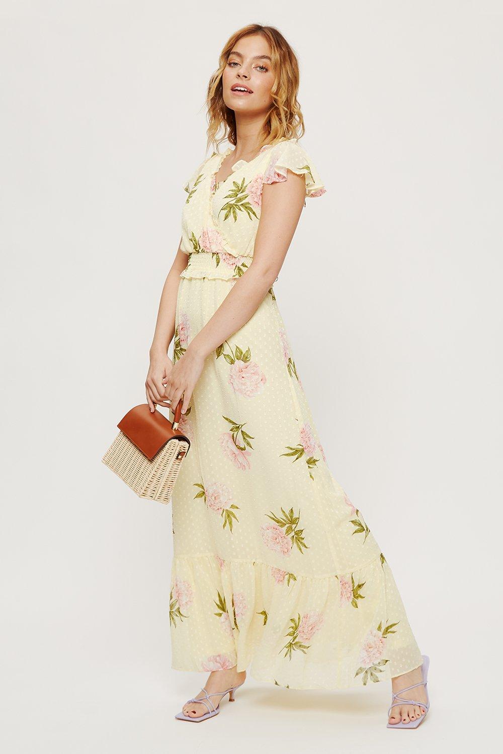 yellow floral dress dorothy perkins