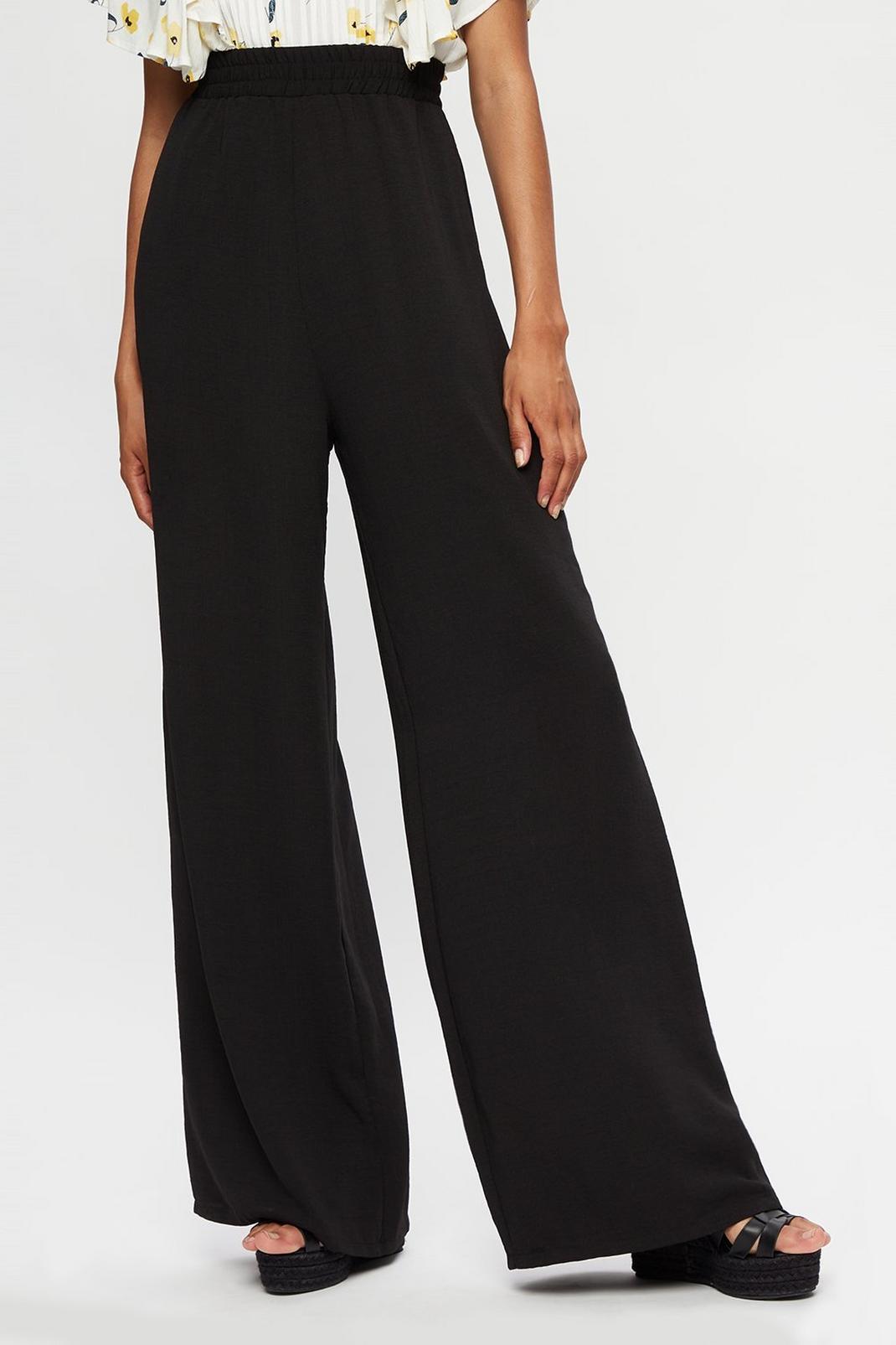 105 Tall Black Palazzo Trouser  image number 2