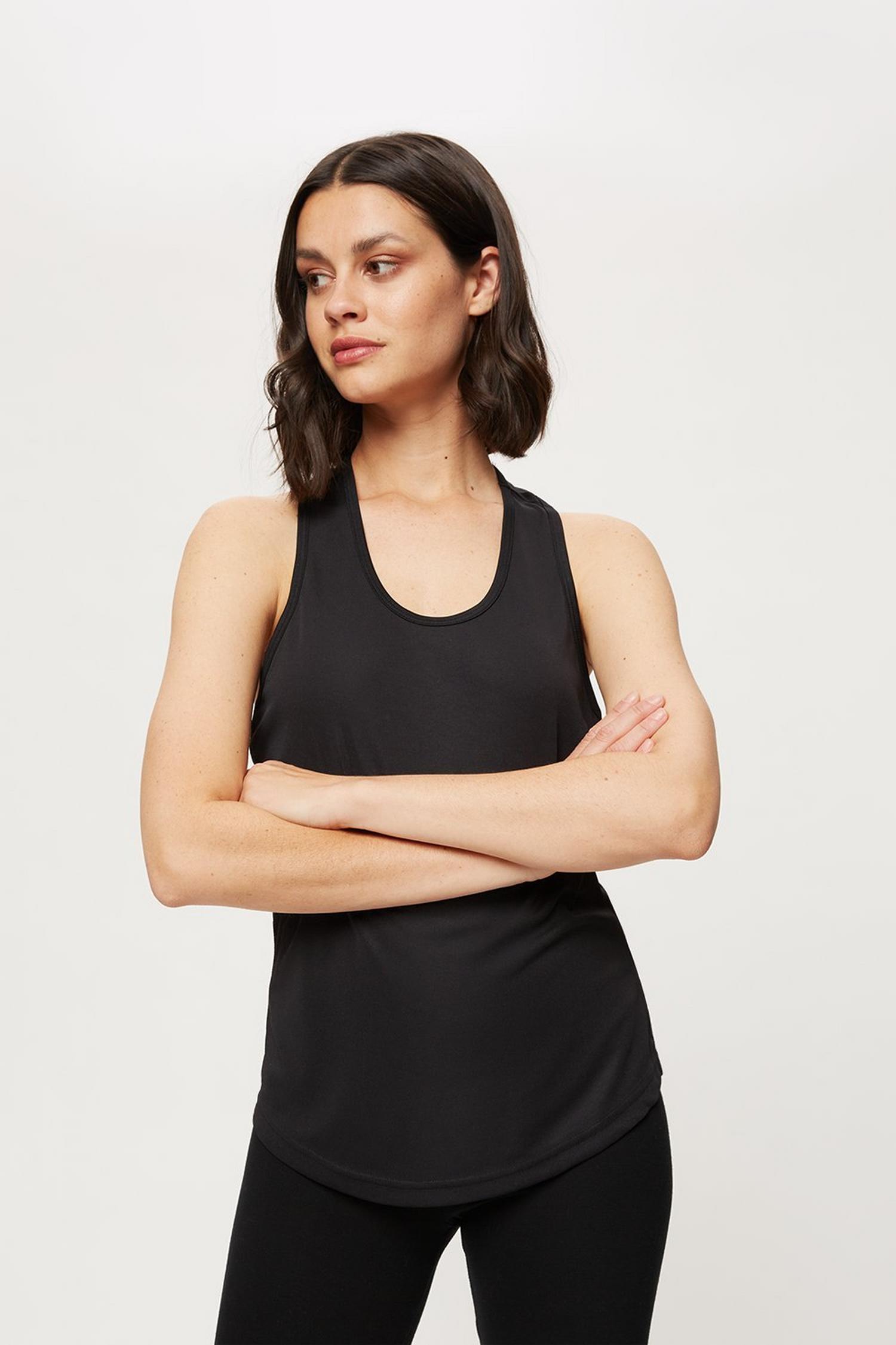 Black Yoga Vest | Dorothy Perkins UK