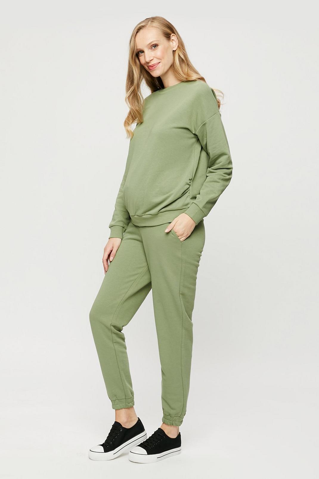 209 Maternity Sage Sweat Top image number 2