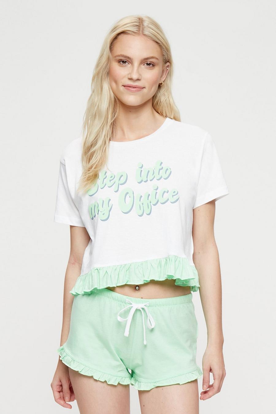 Step Into My Office T-shirt And Shorts PJ