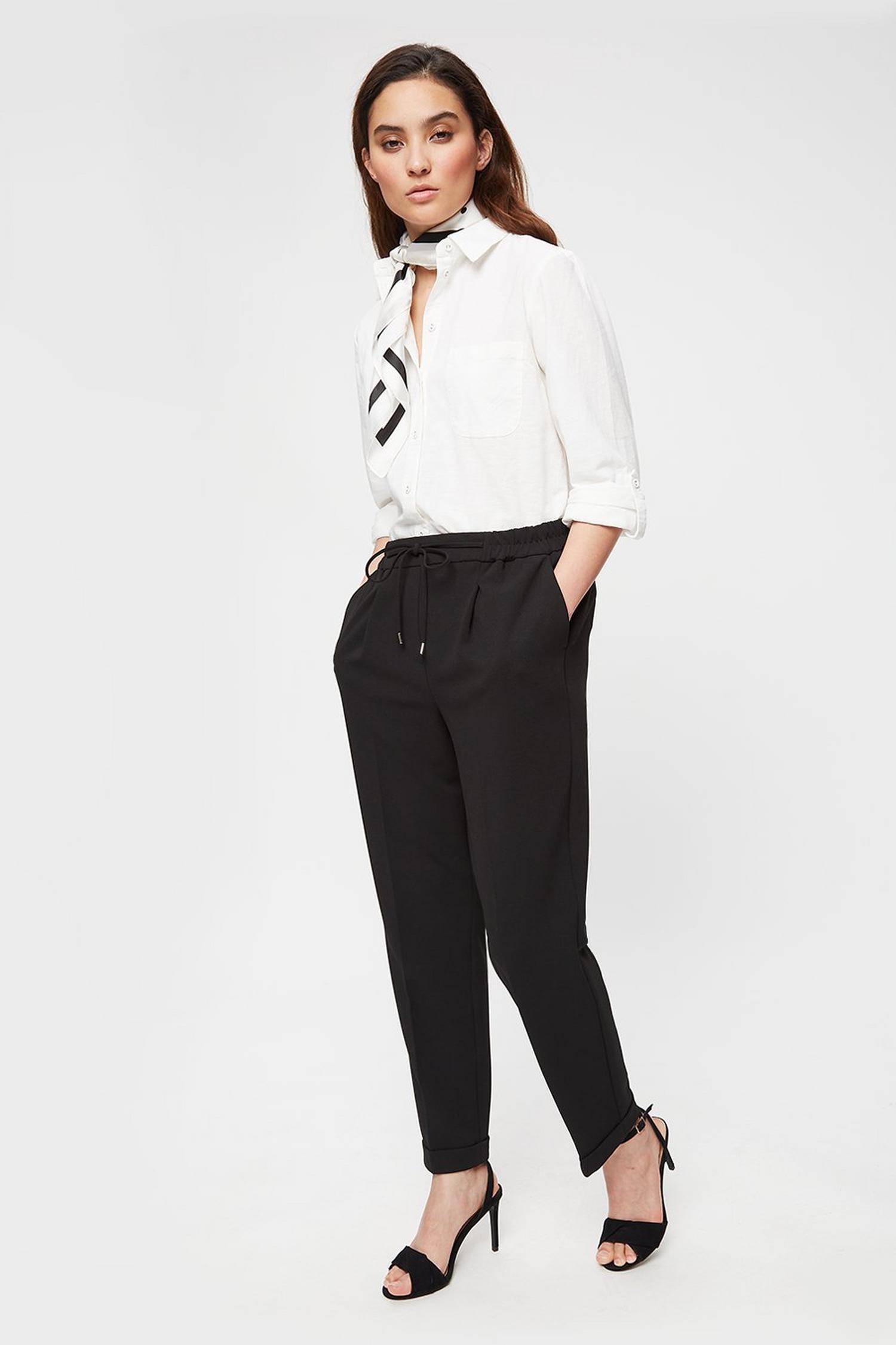 Petite Black Formal Jogger | Dorothy Perkins UK