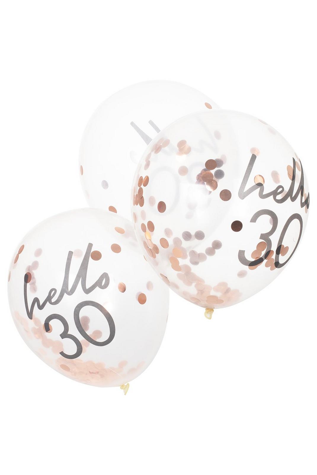 173 Ginger Ray Hello 30 Confetti Balloons image number 1