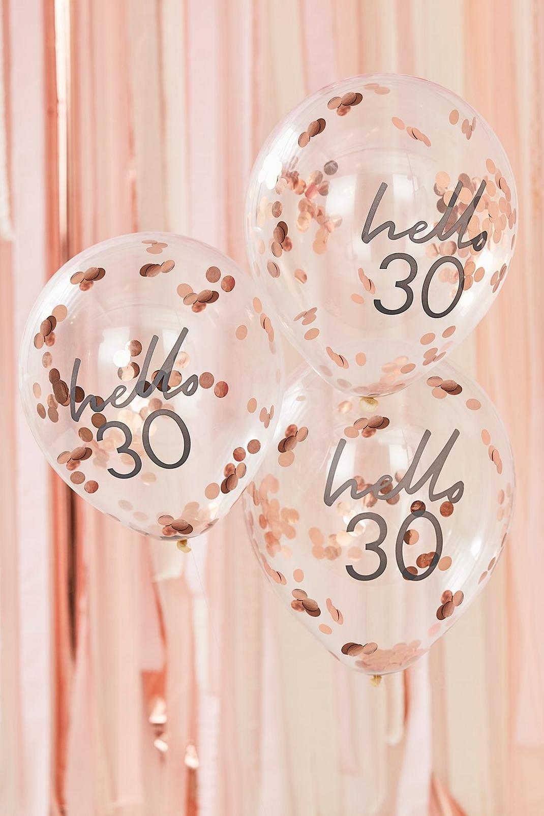 173 Ginger Ray Hello 30 Confetti Balloons image number 2