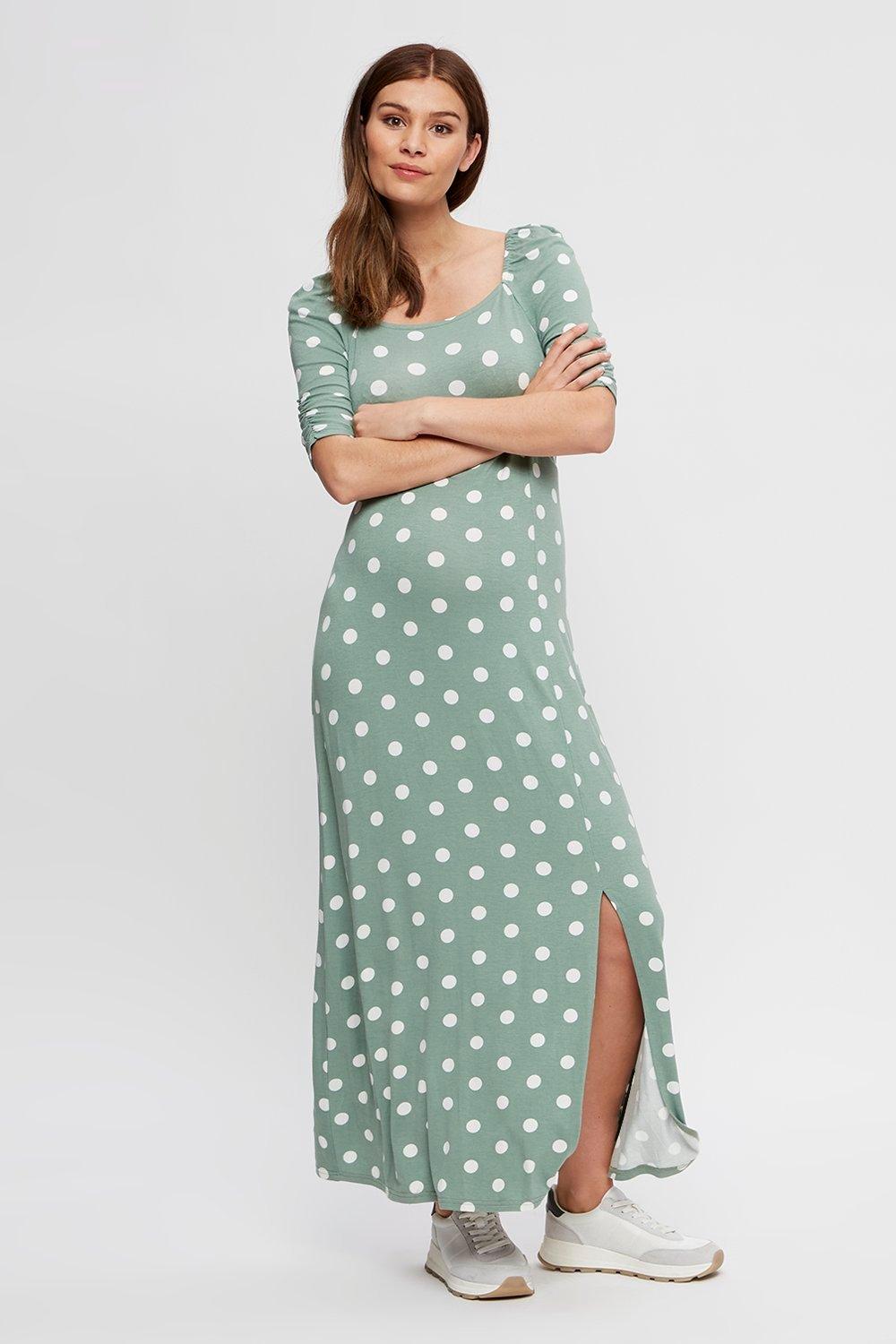 sage spot dress