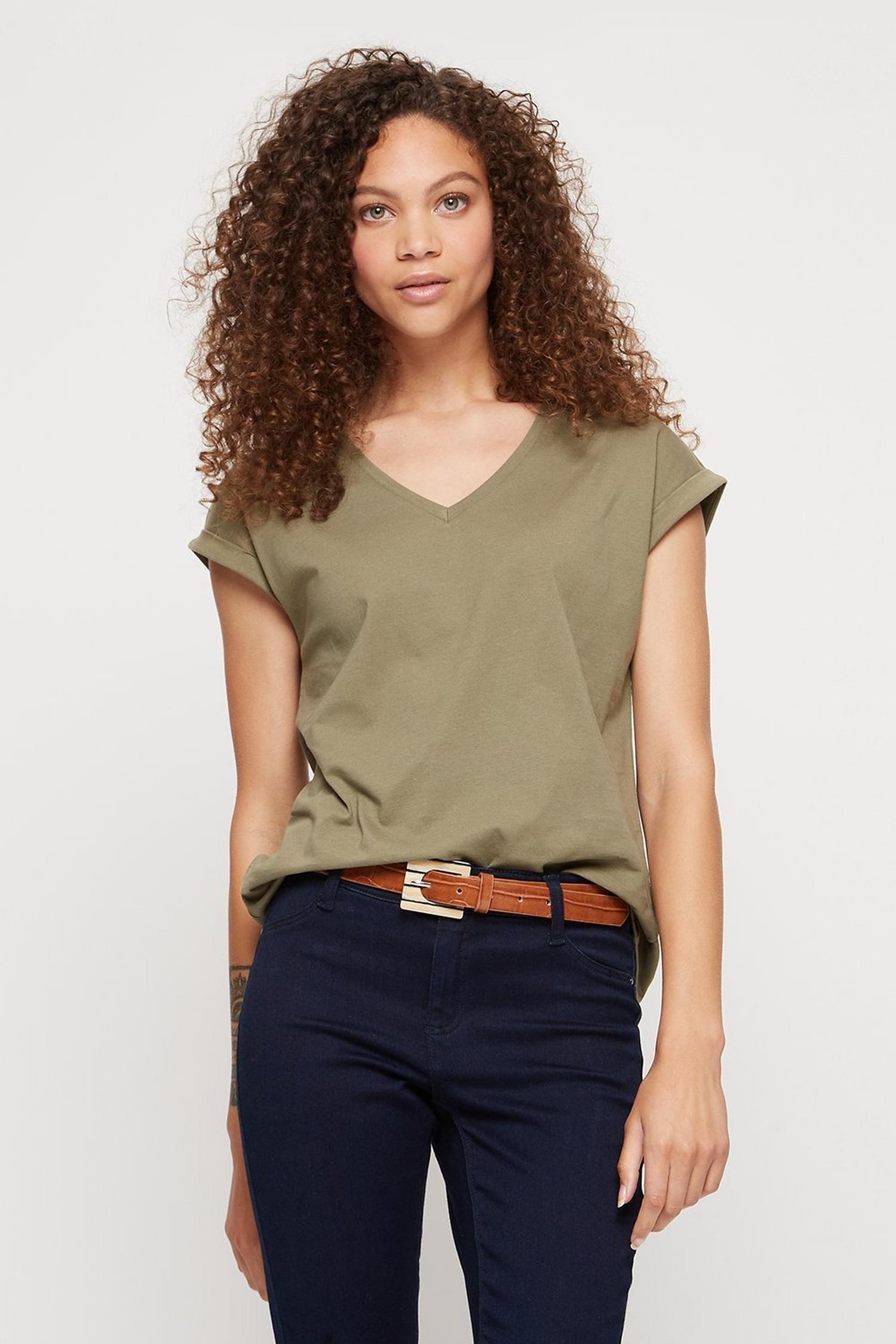 mint velvet khaki t shirt