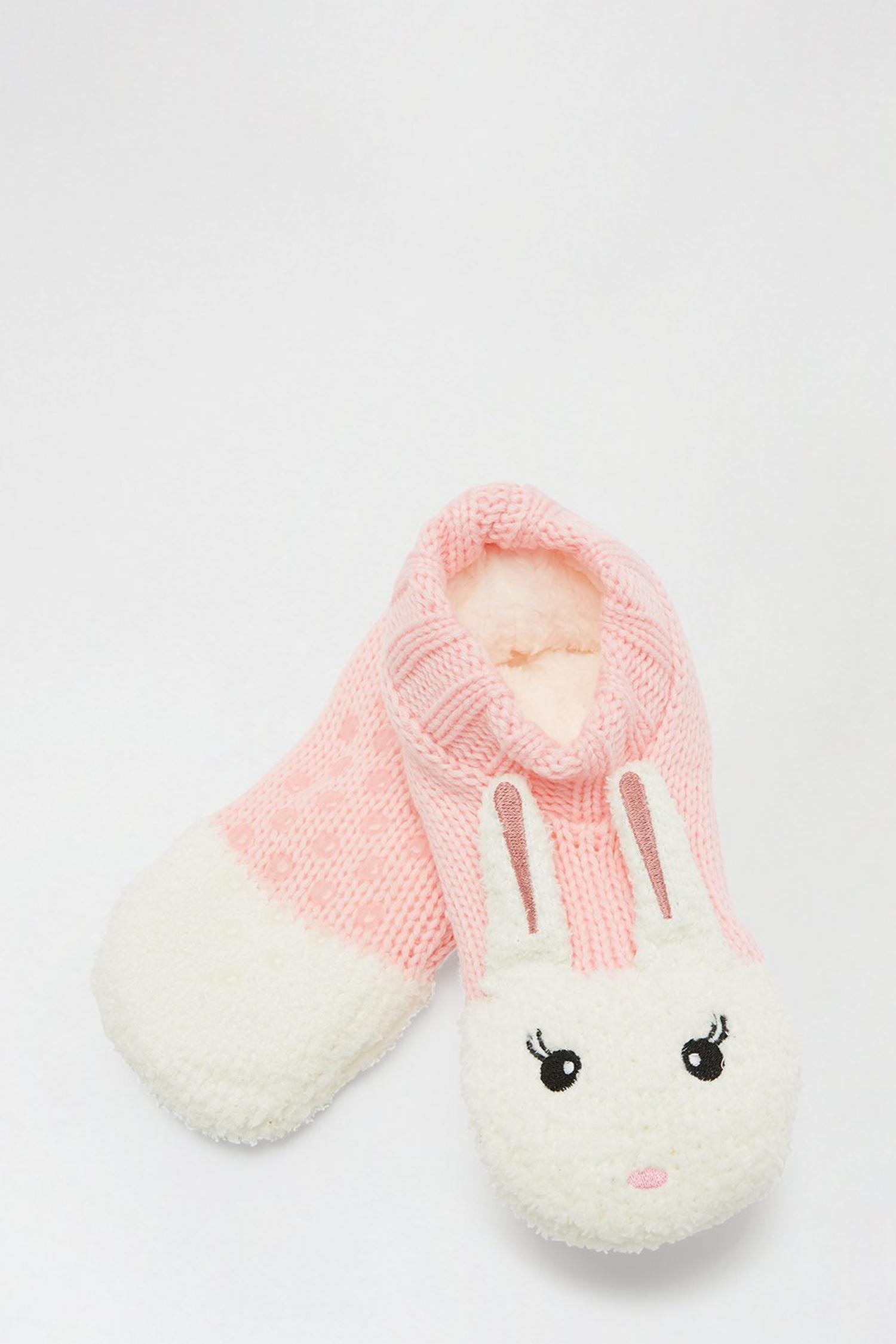 Pink Bunny Slipper Socks | Dorothy Perkins EU