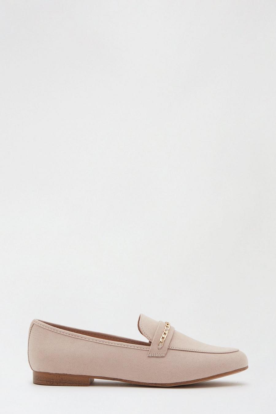 Blush 'Lecily' Chain Trim Loafer