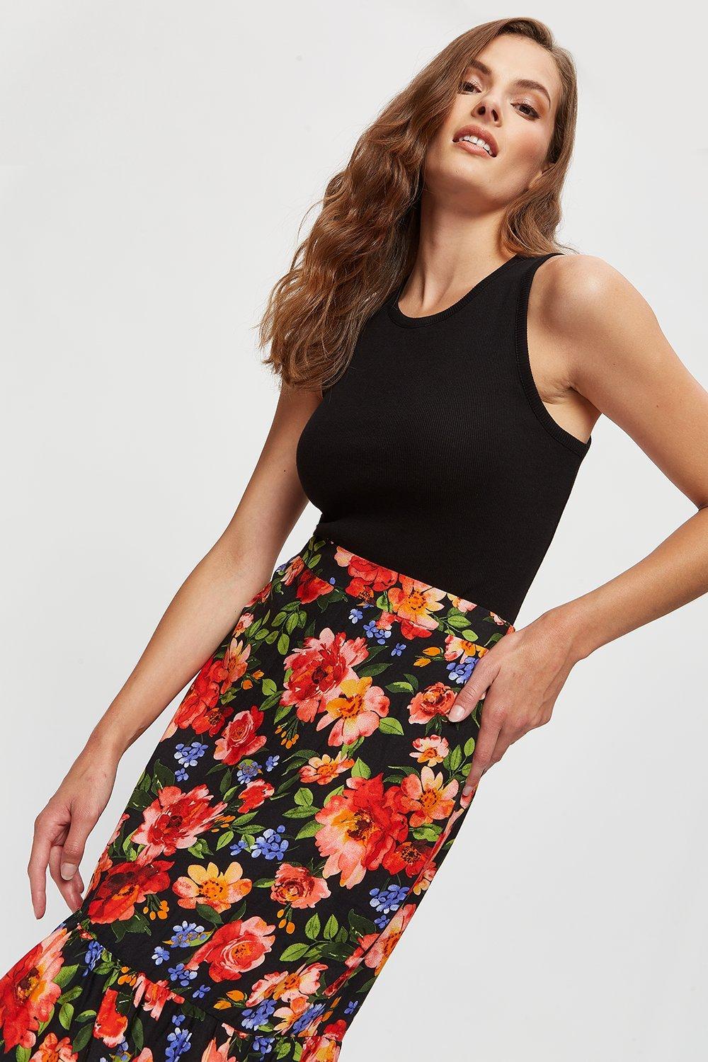 dorothy perkins floral skirt