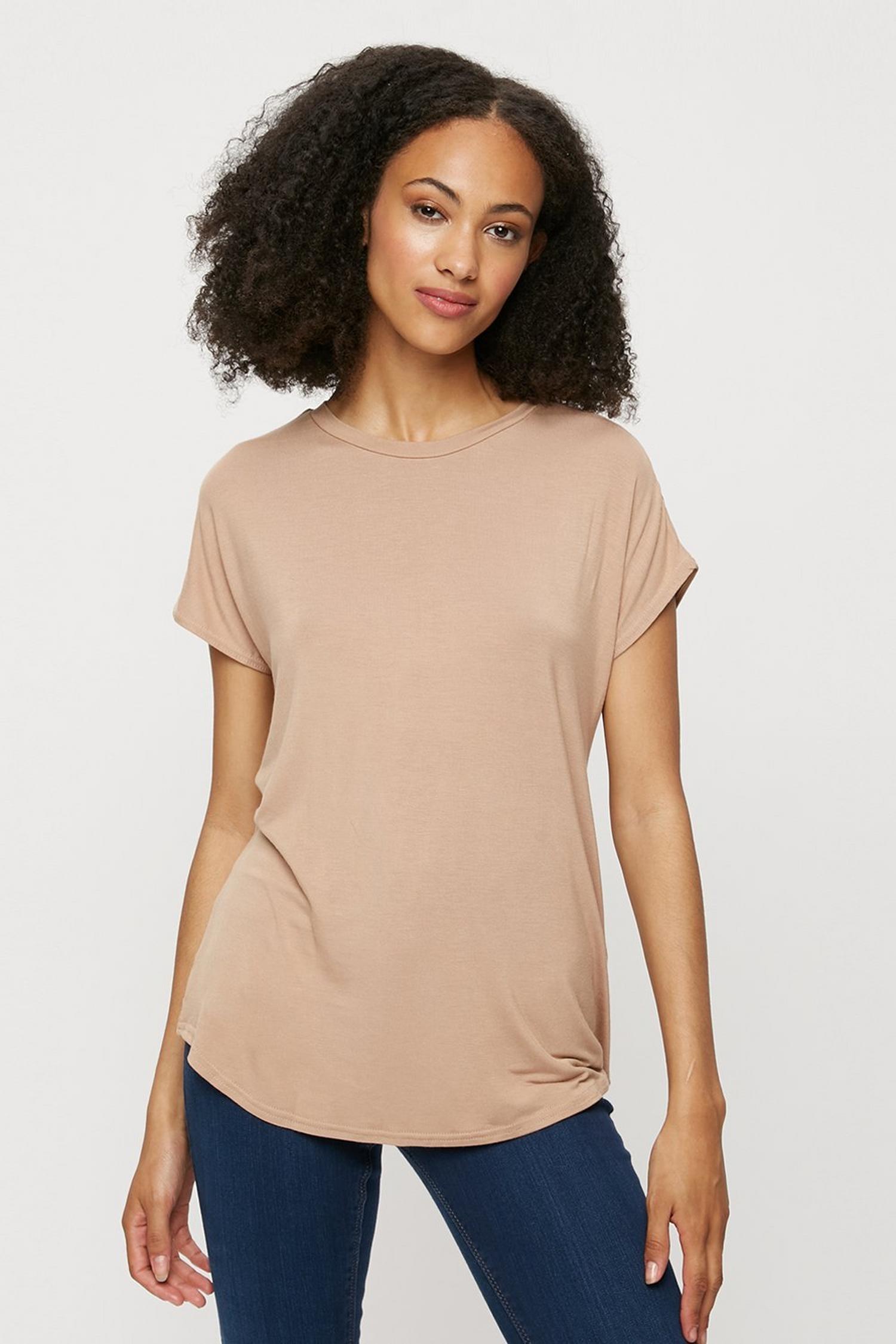 Tall Camel Short Sleeve T-shirt | Dorothy Perkins UK