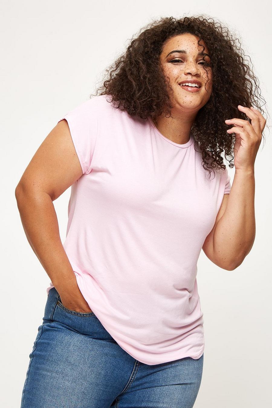Curve Pink Short Sleeve T-shirt