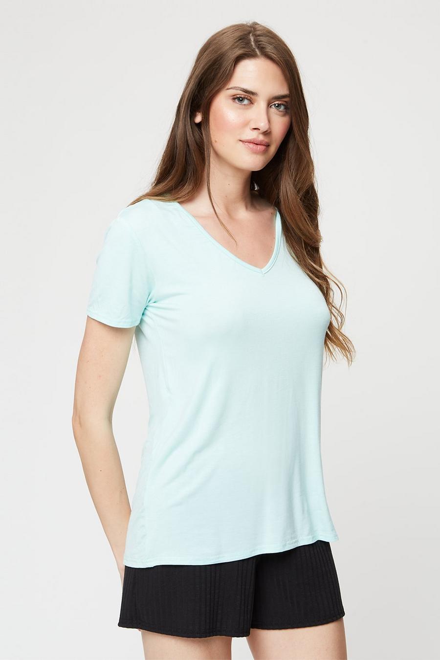Tall Mint V Neck Relaxed T-shirt