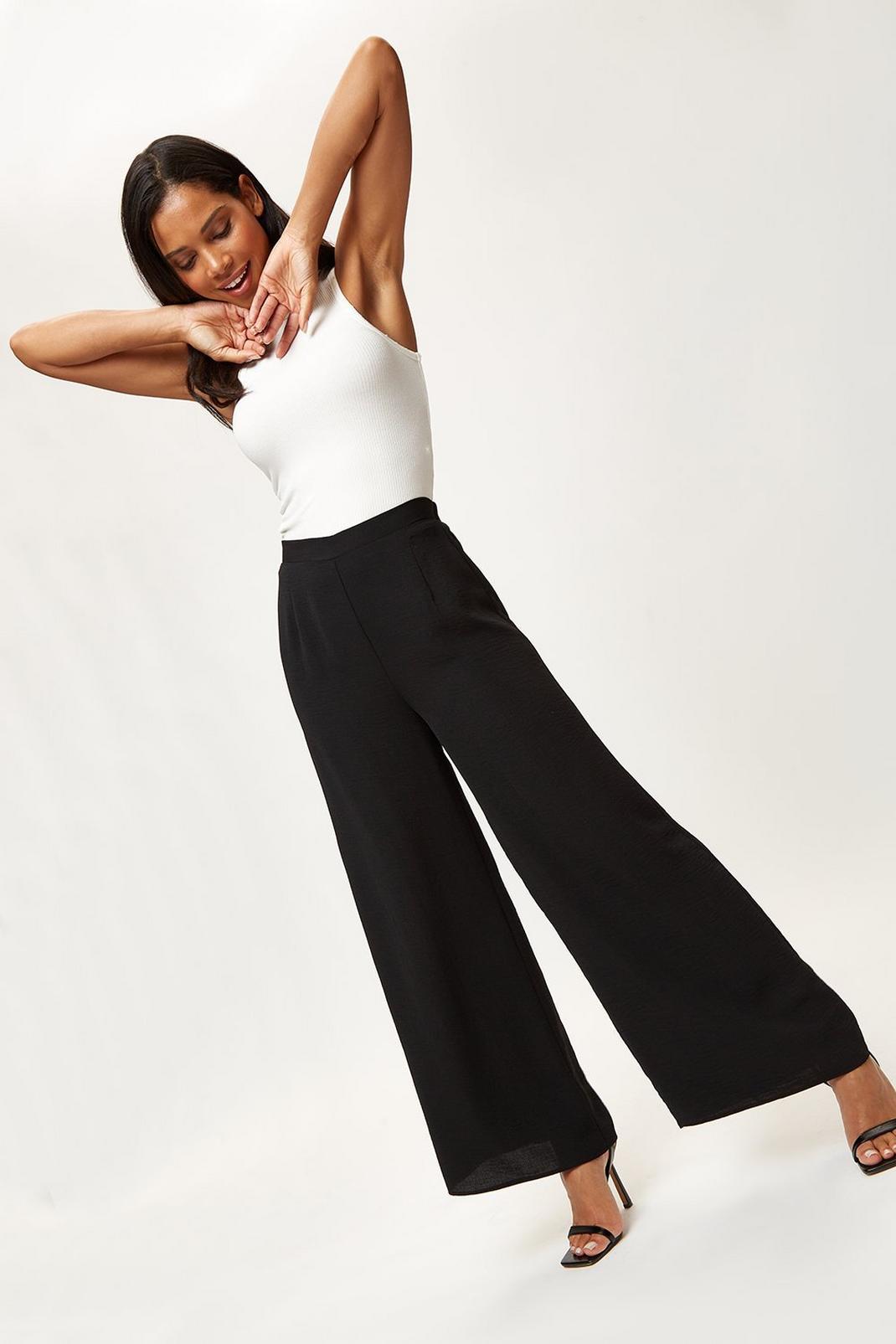 Black Palazzo Trouser image number 1