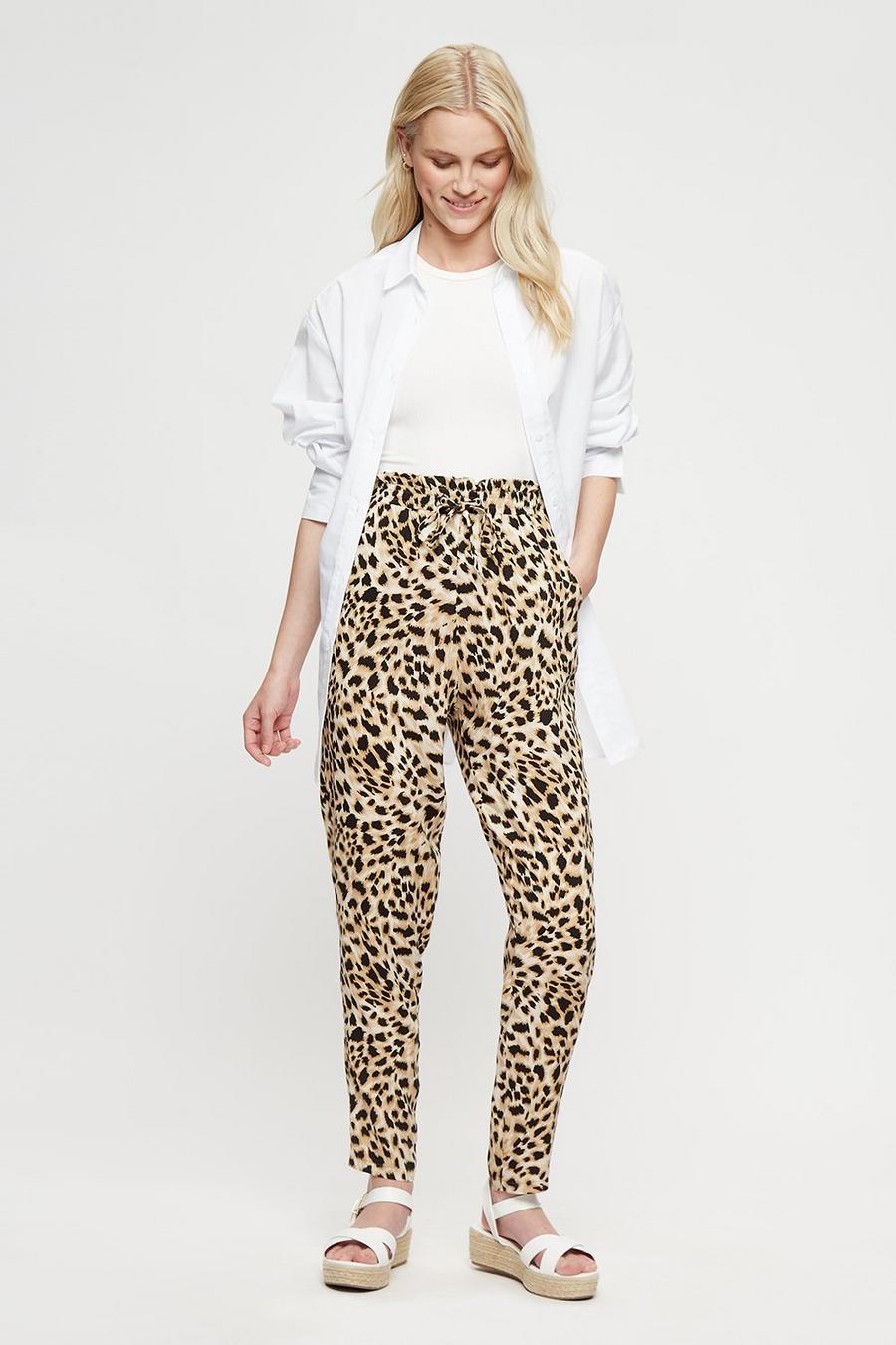 Leopard Tapered Jogger 