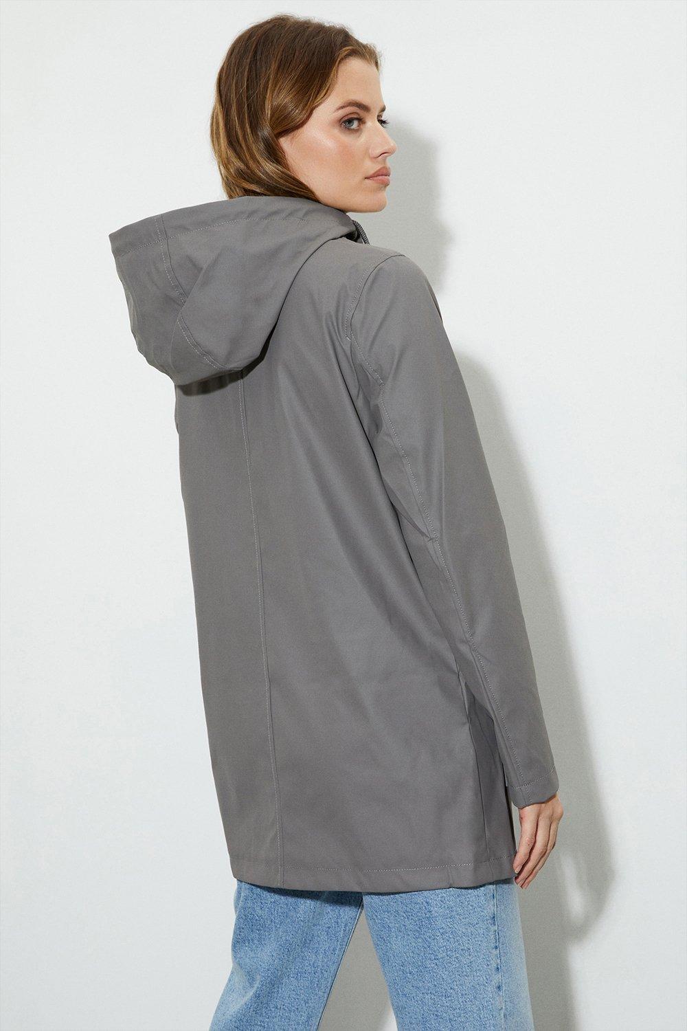 dorothy perkins grey raincoat