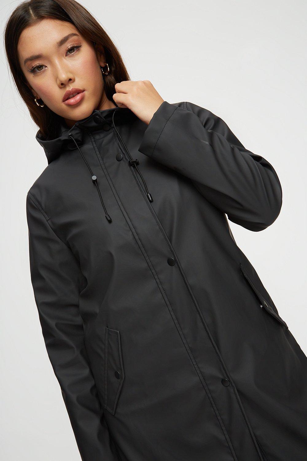 longline raincoat women's