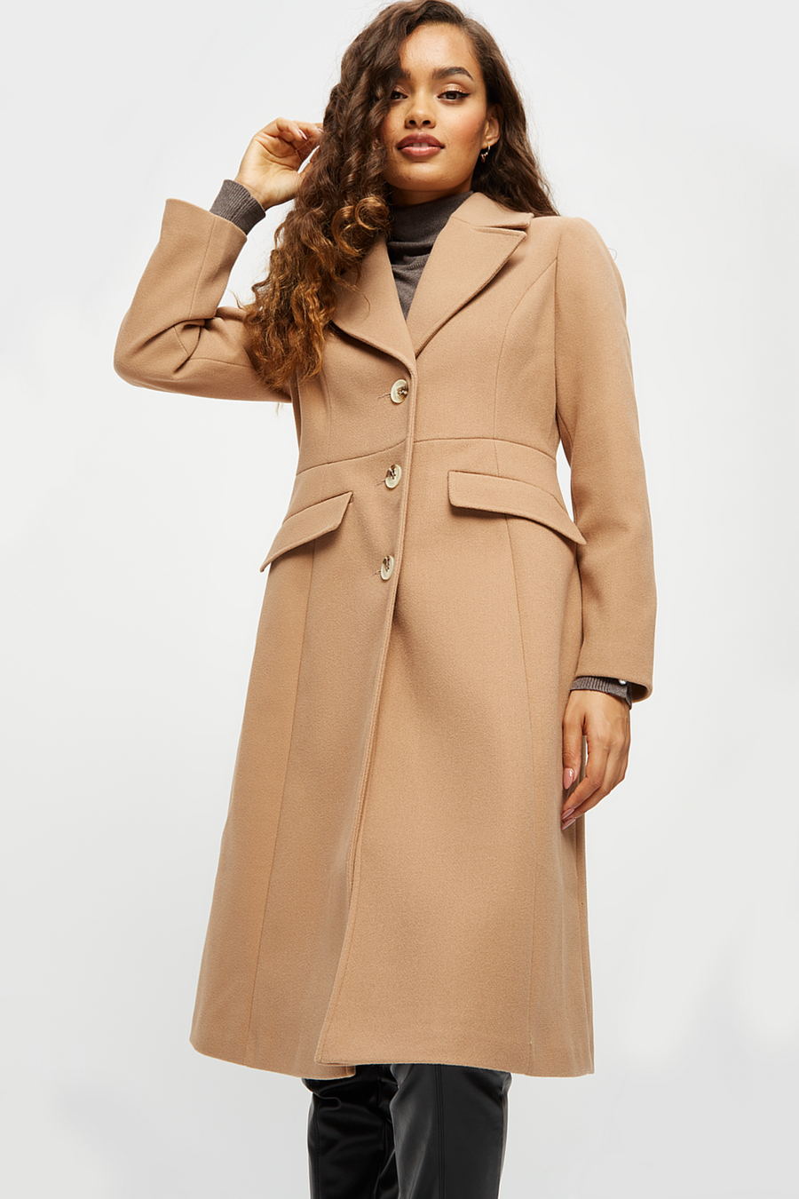 Petite Fit And Flare Coat