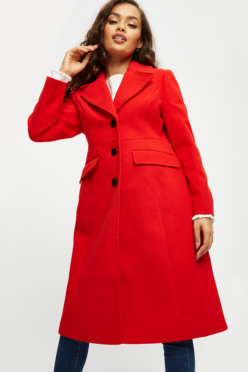 red flare coat