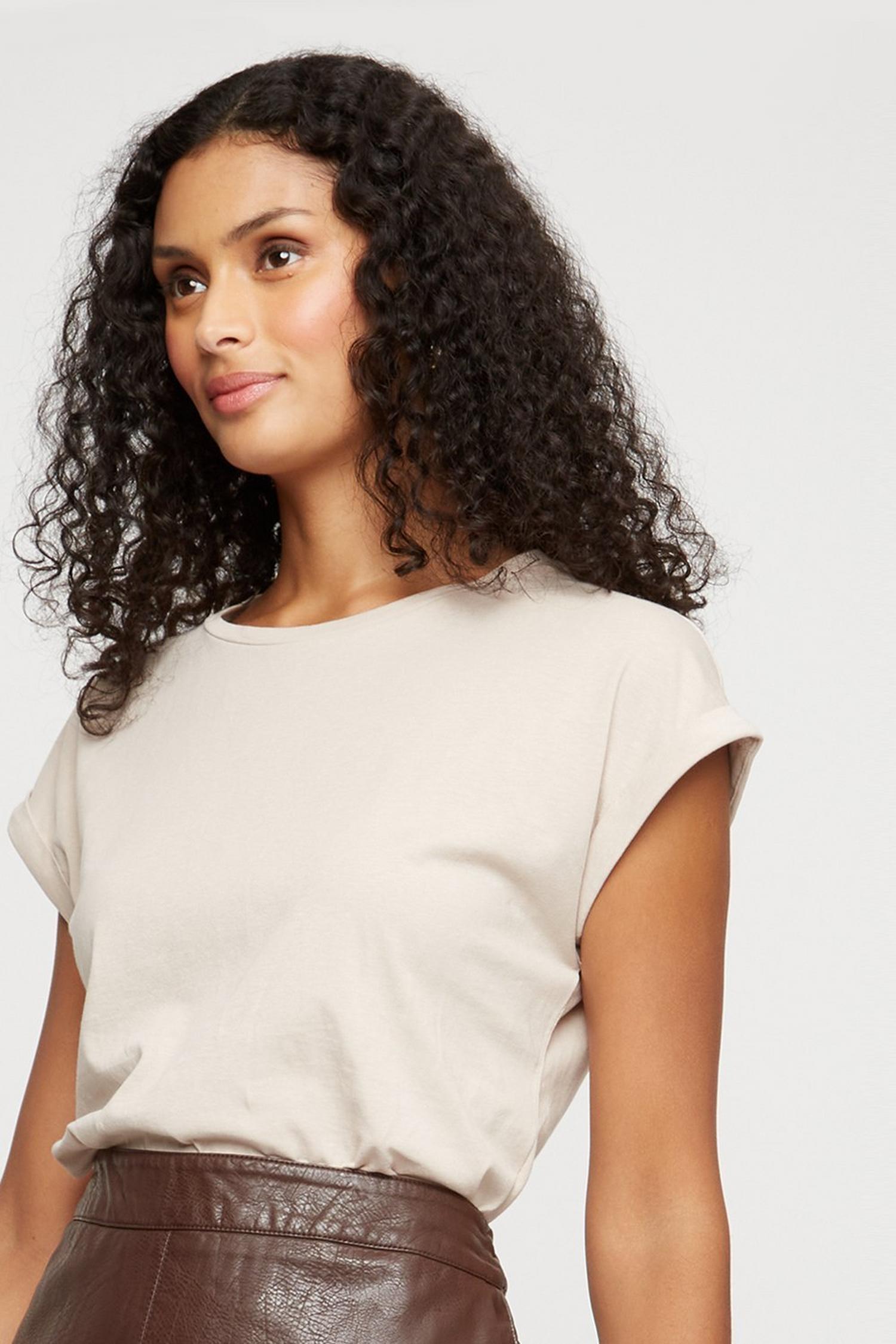 river island roll sleeve t shirt