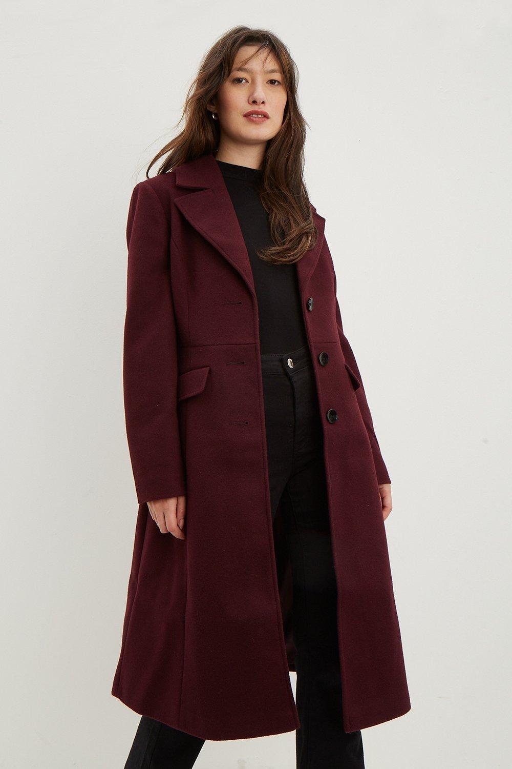 womens fit and flare coat