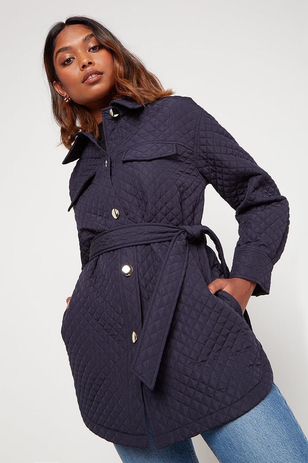 148 Quilted Belted Coat image number 2