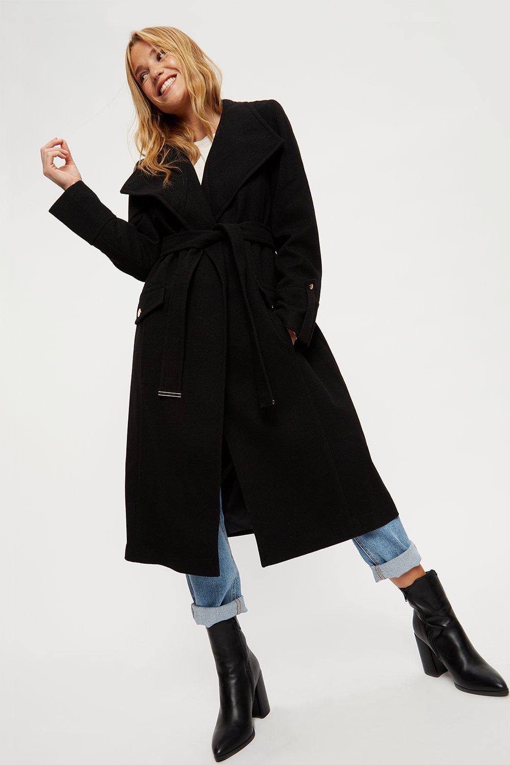 wrap coat dorothy perkins