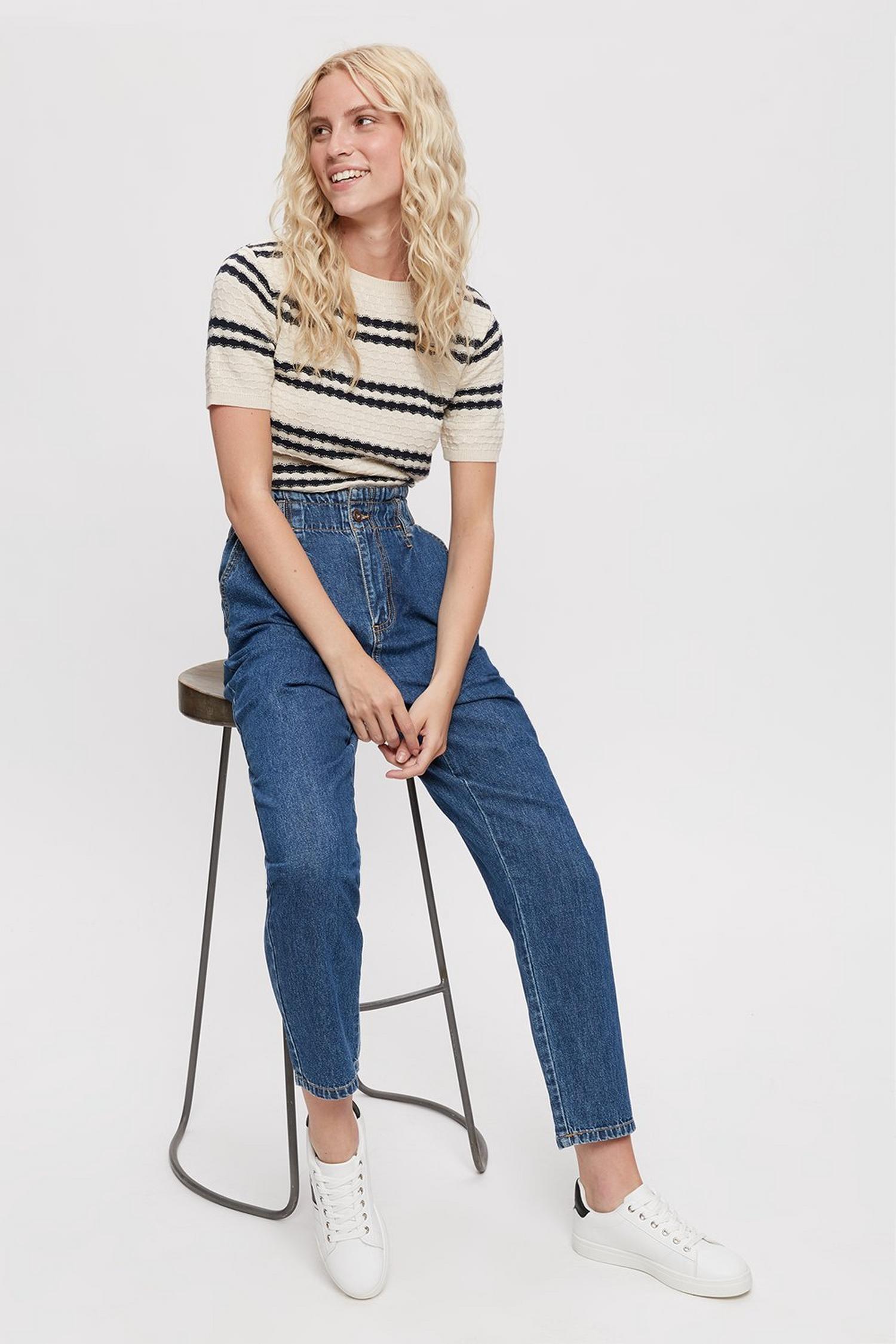 Elastic Waist Jean | Dorothy Perkins UK