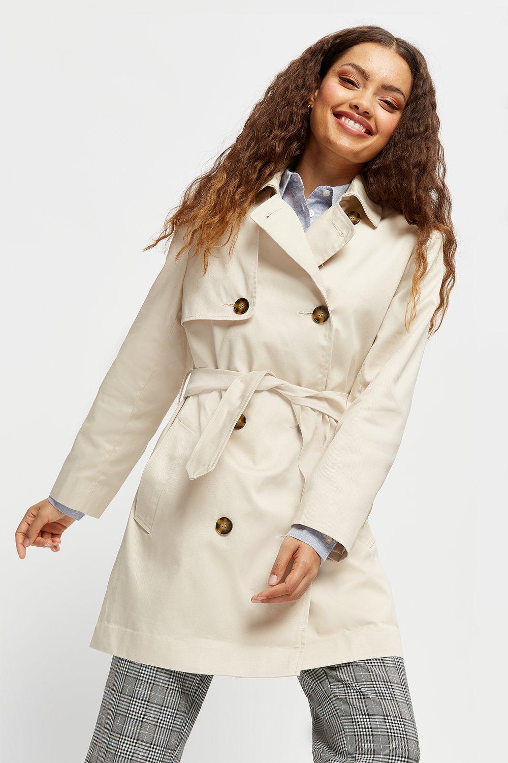 petite women trench coat