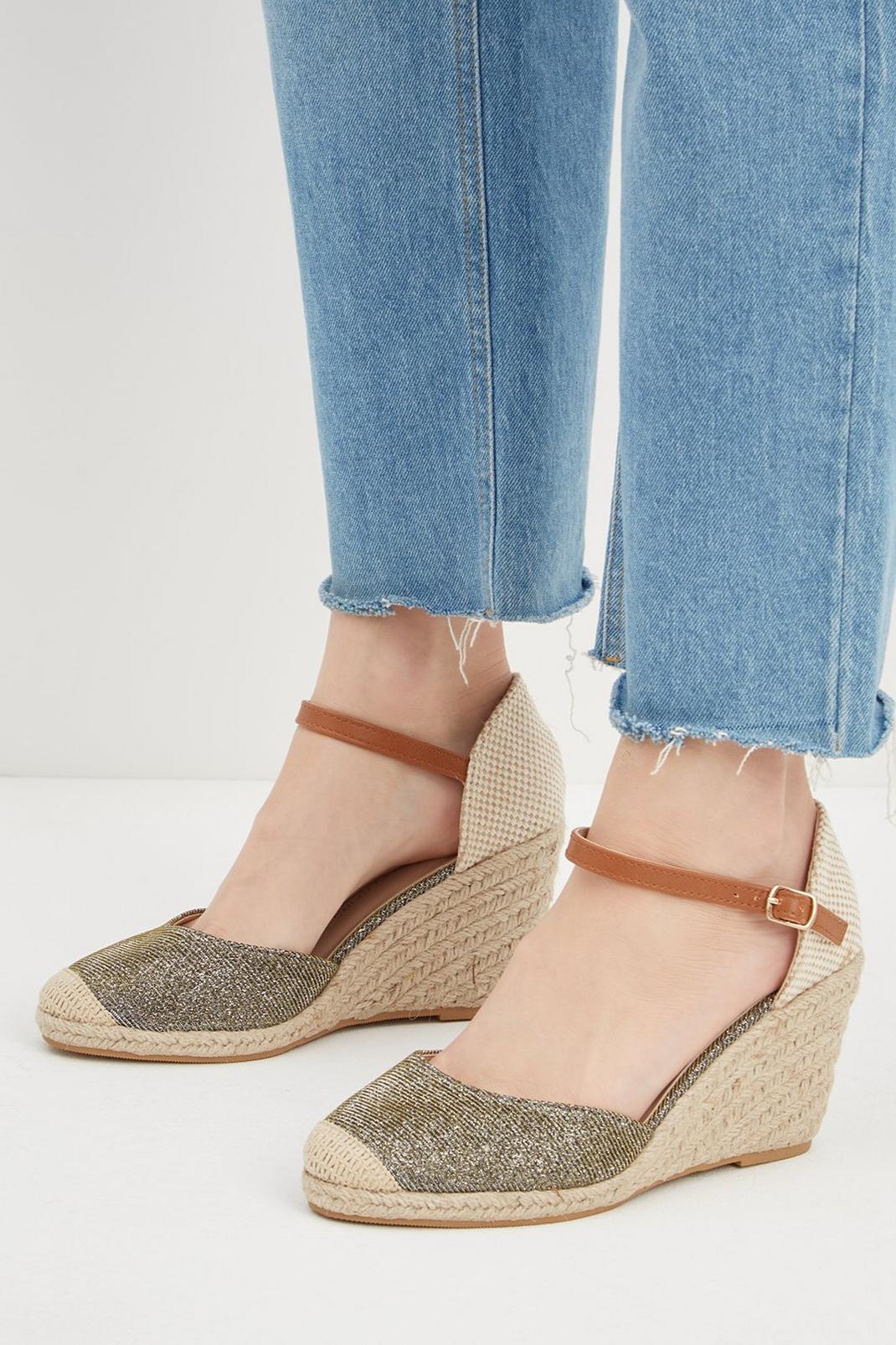 128 Rosie Two Part Espadrille Wedge image number 1