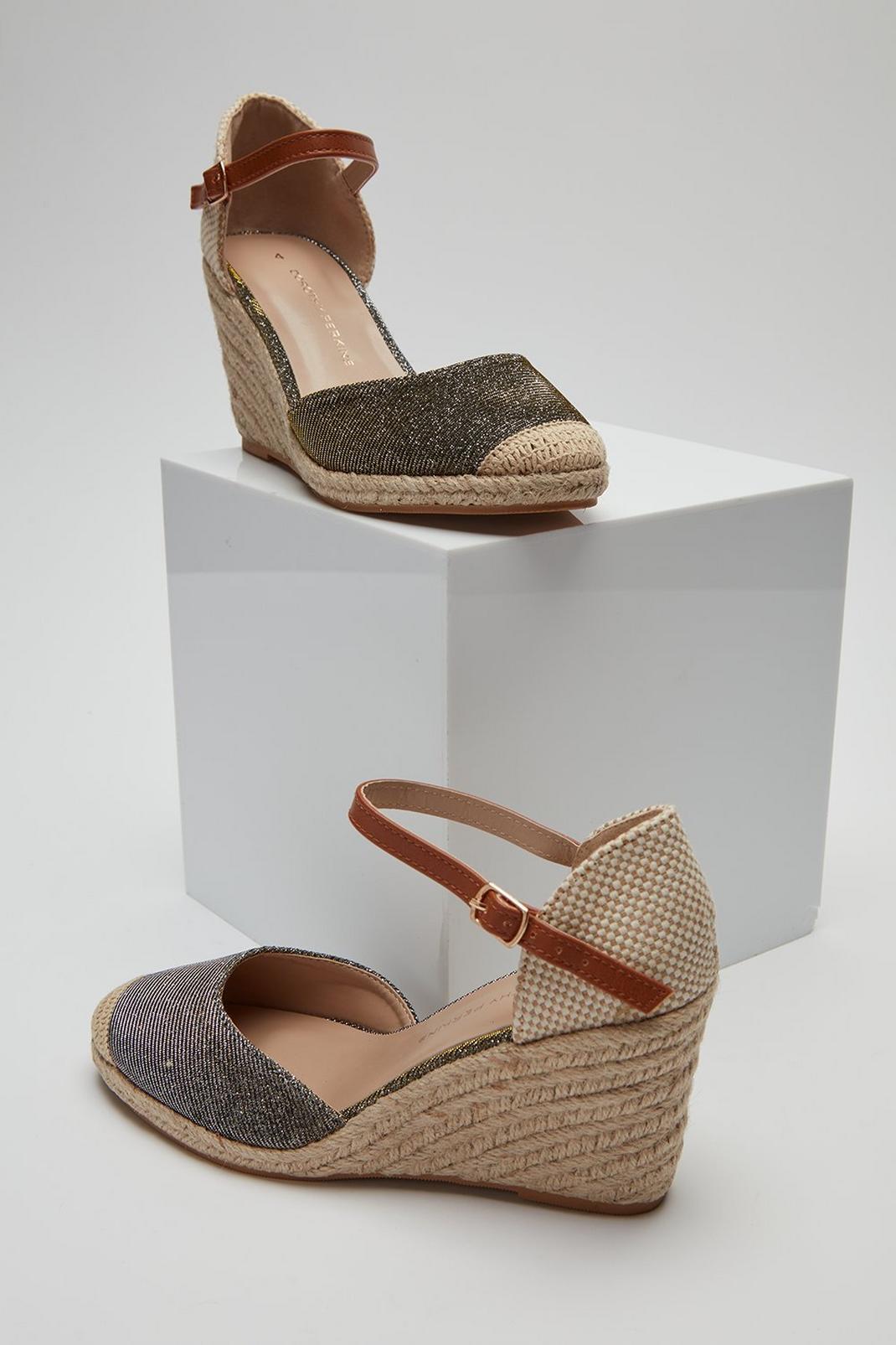128 Rosie Two Part Espadrille Wedge image number 2