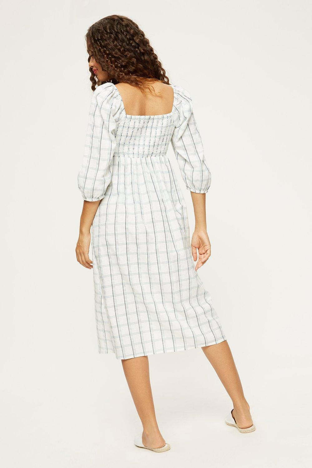 polka dot tie waist dress