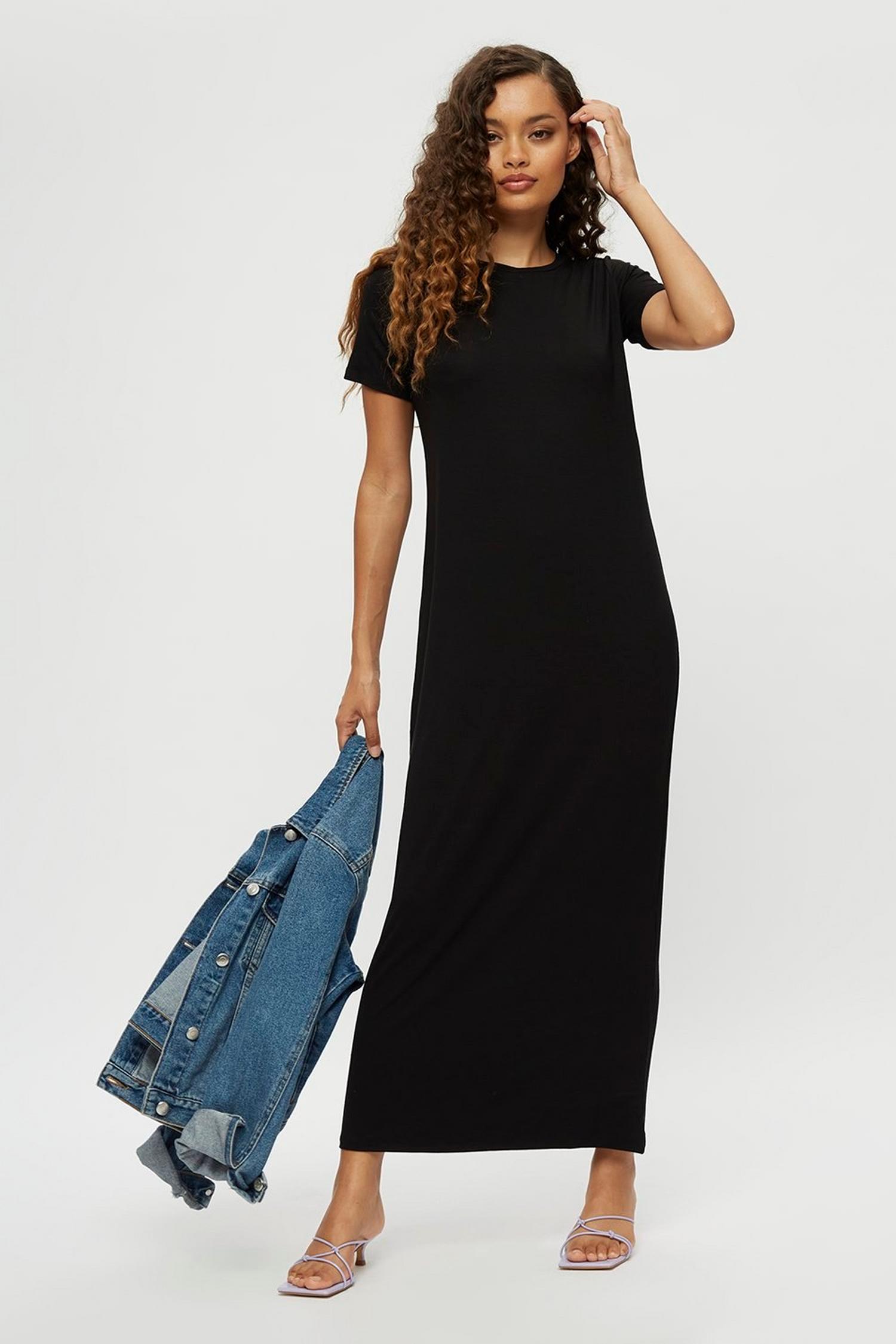 tall black t shirt dress