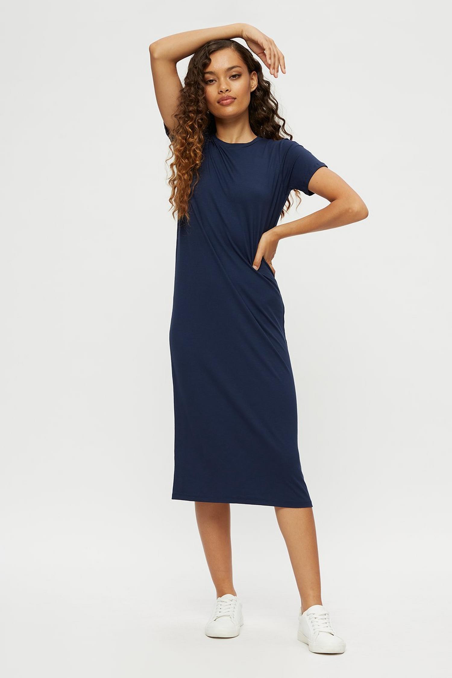 midi dress with t shirt underneath