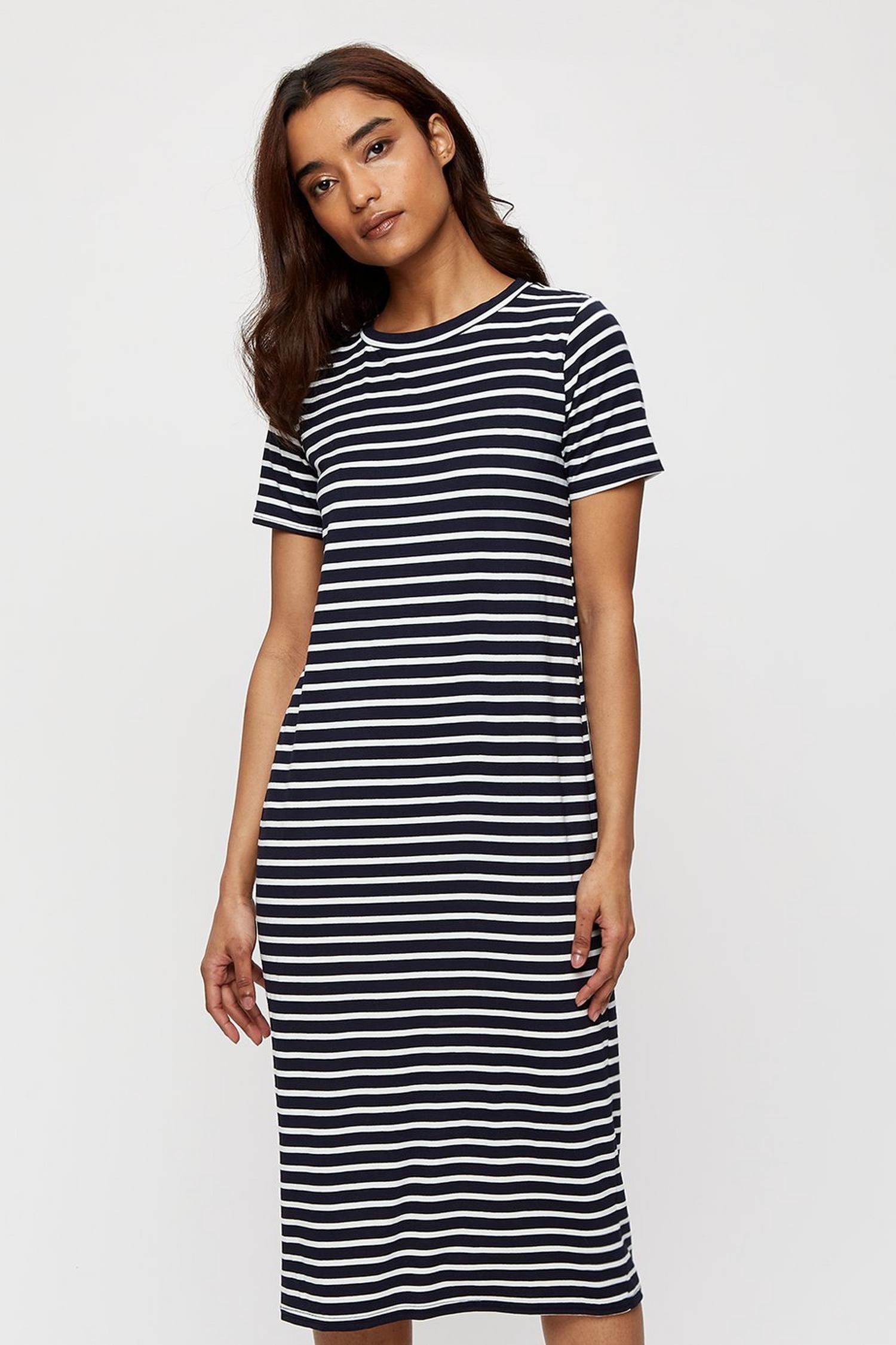 ribbed t shirt midi dress