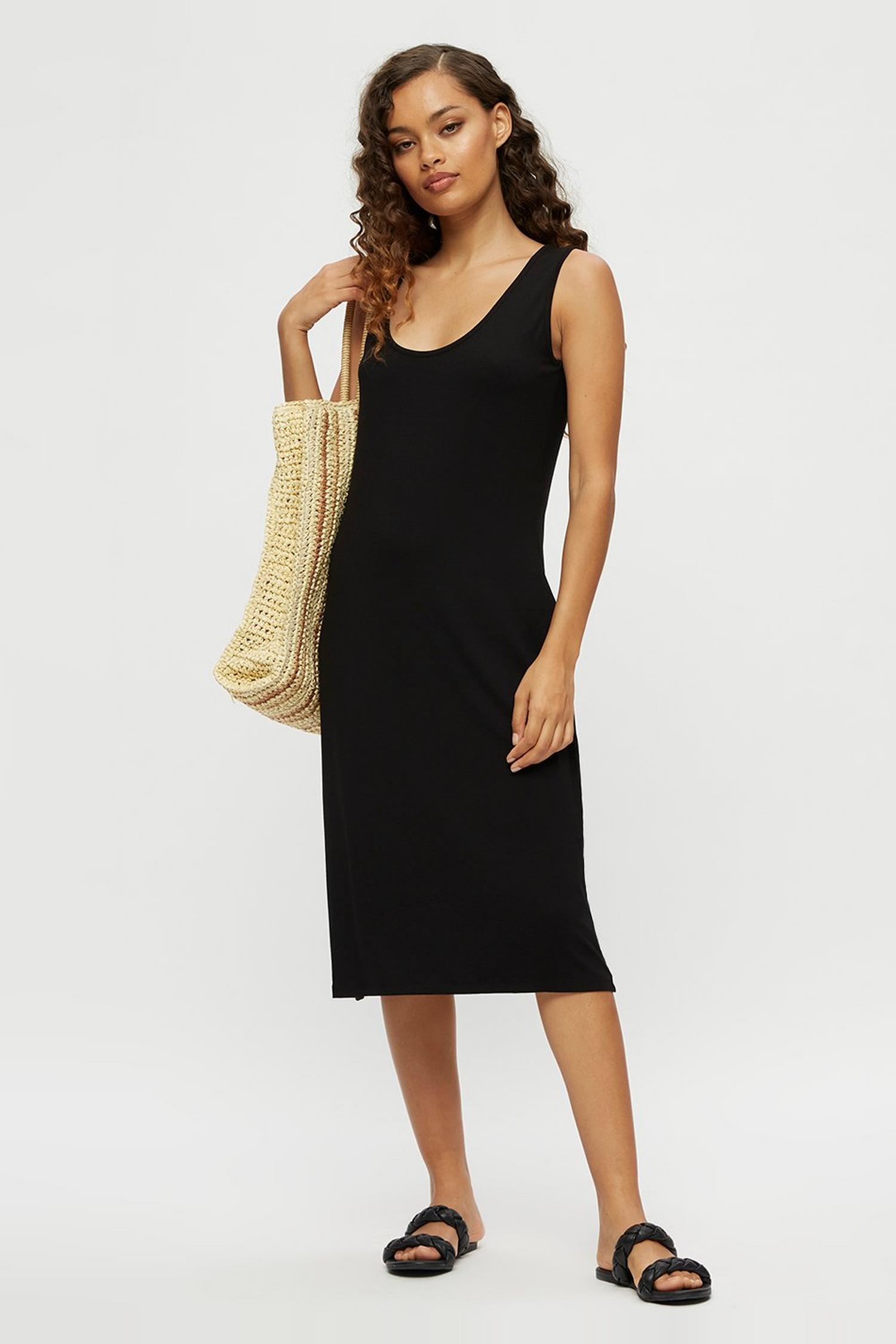 black midi dress going out