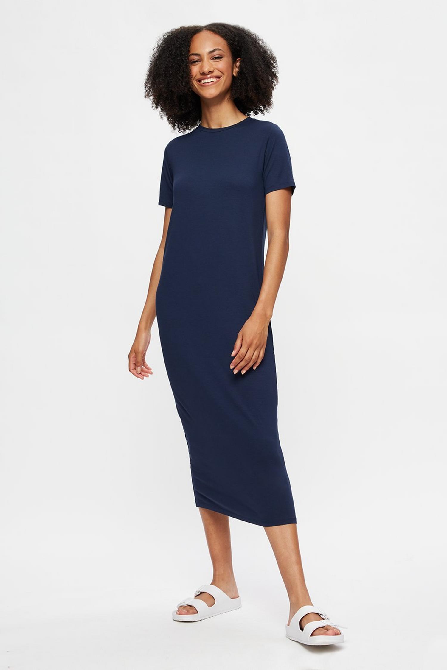 long sleeve t shirt midi dress