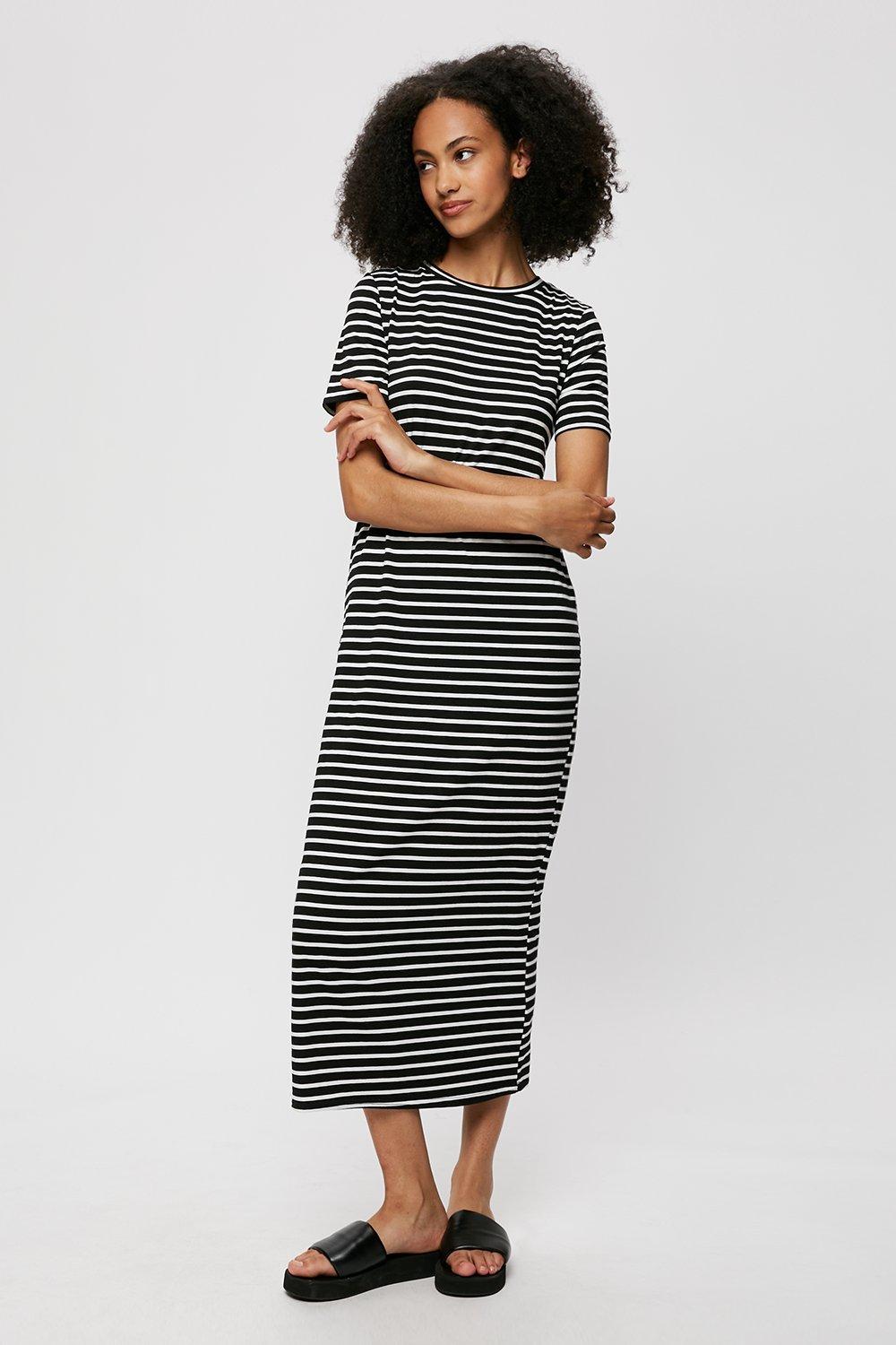 stripe tee shirt dress