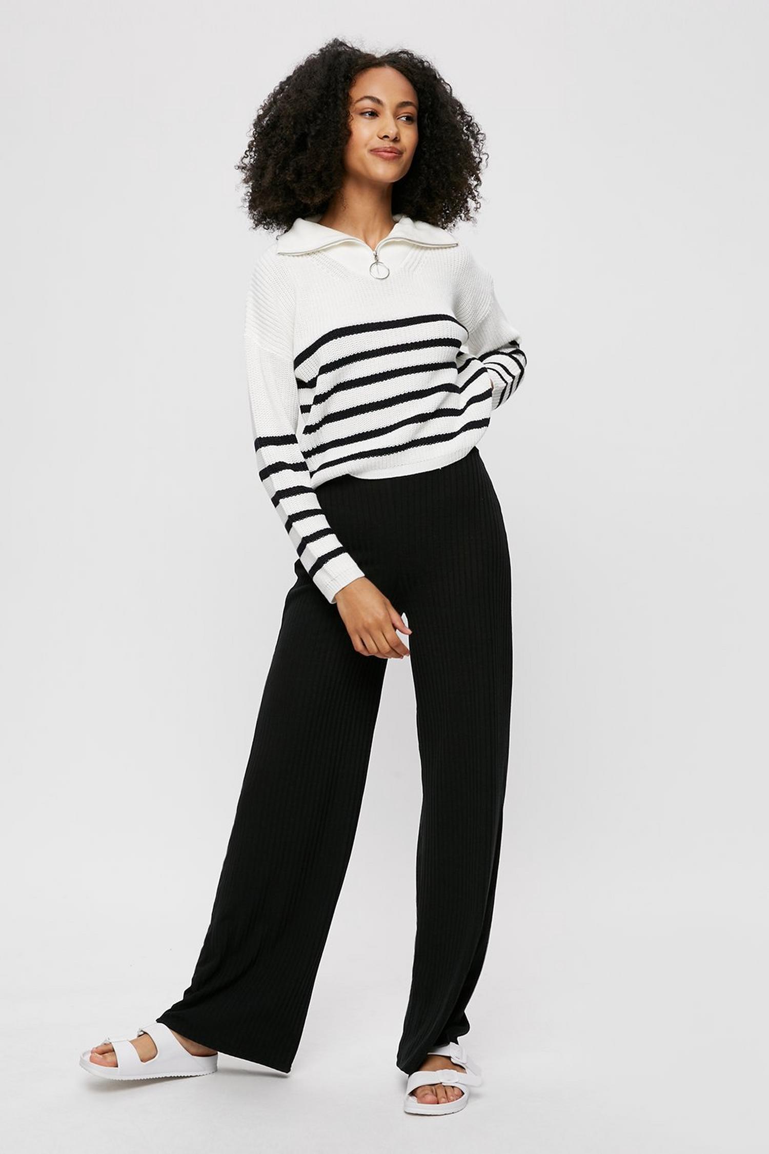 nike ribbed jersey wide leg pants