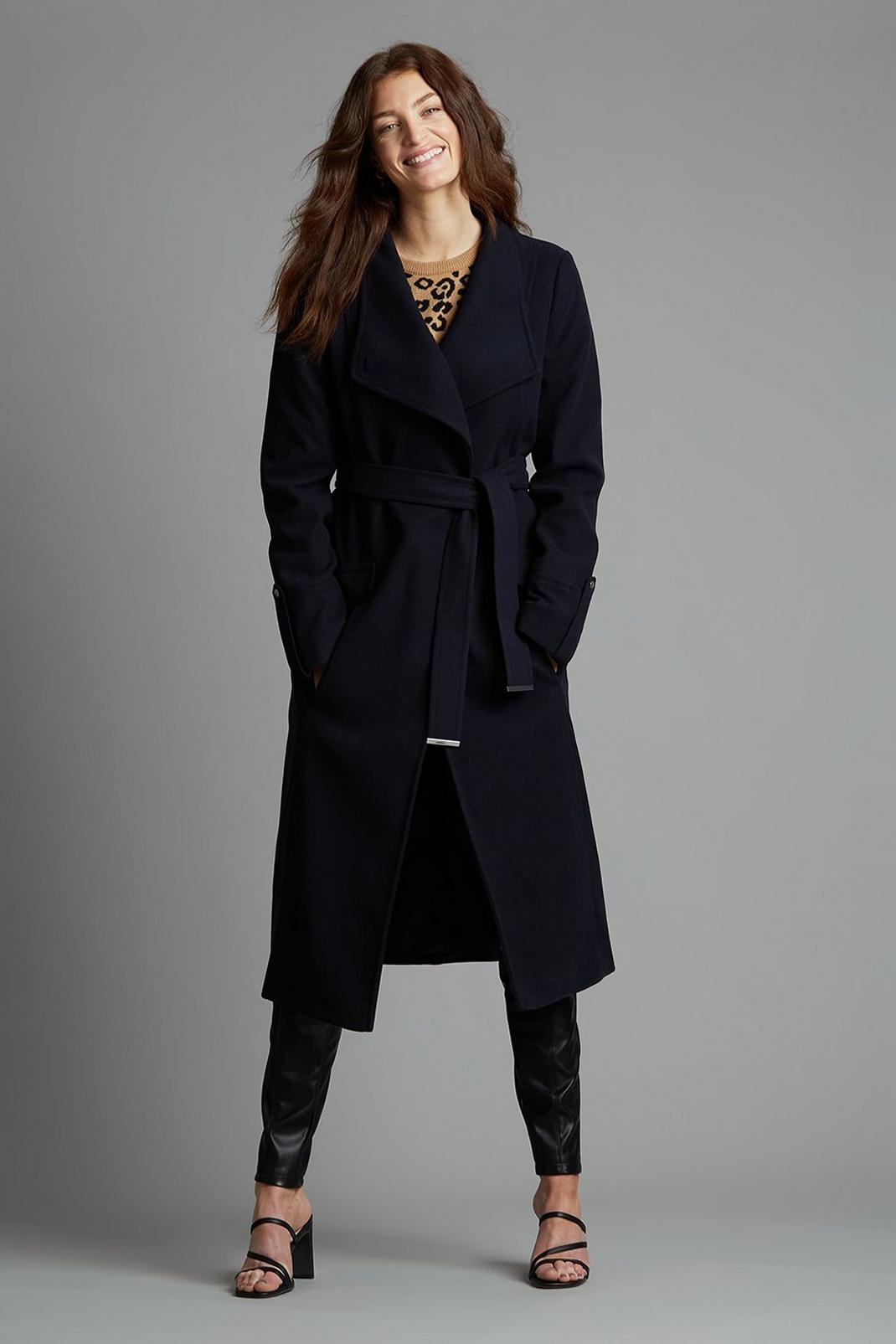 148 Tall Military Pocket Wrap Coat  image number 1