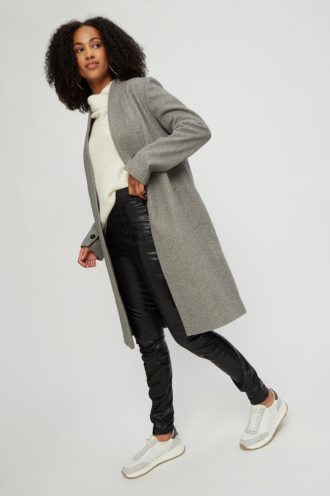 131 Tall Collarless Unlined Jacket image number 1