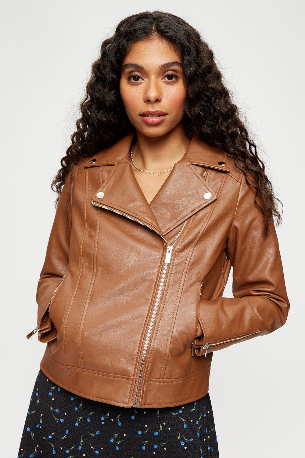 dorothy perkins pu jacket