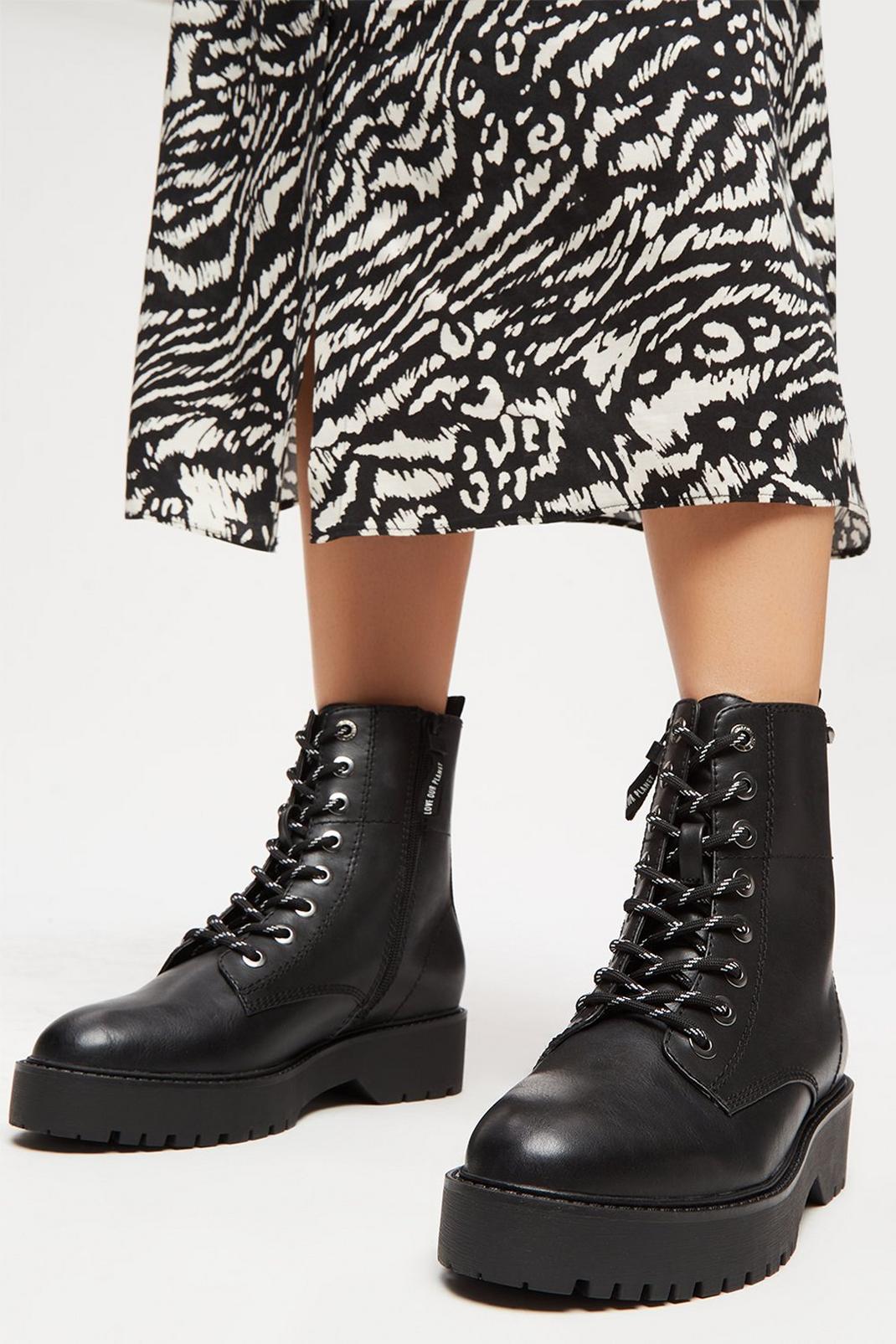 Black Love Our Planet Cobey Lace Up Boots image number 1
