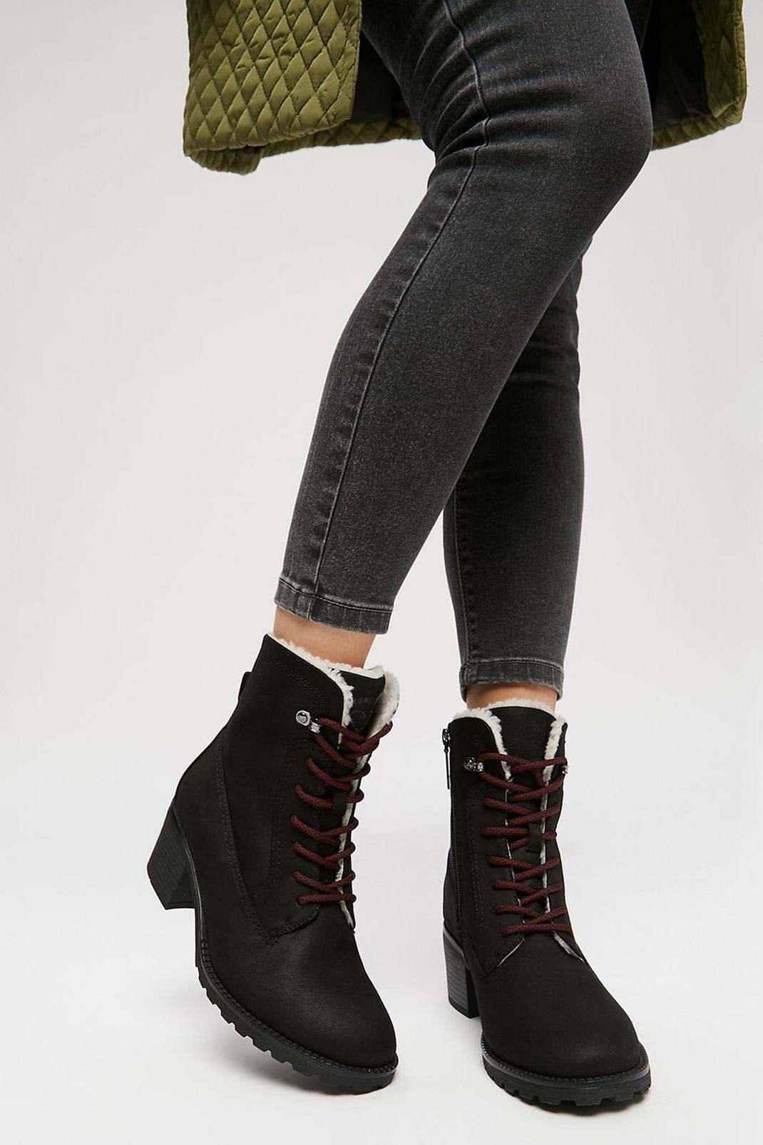 105 Love Our Planet Cindy Lace Up Heeled Boot image number 2