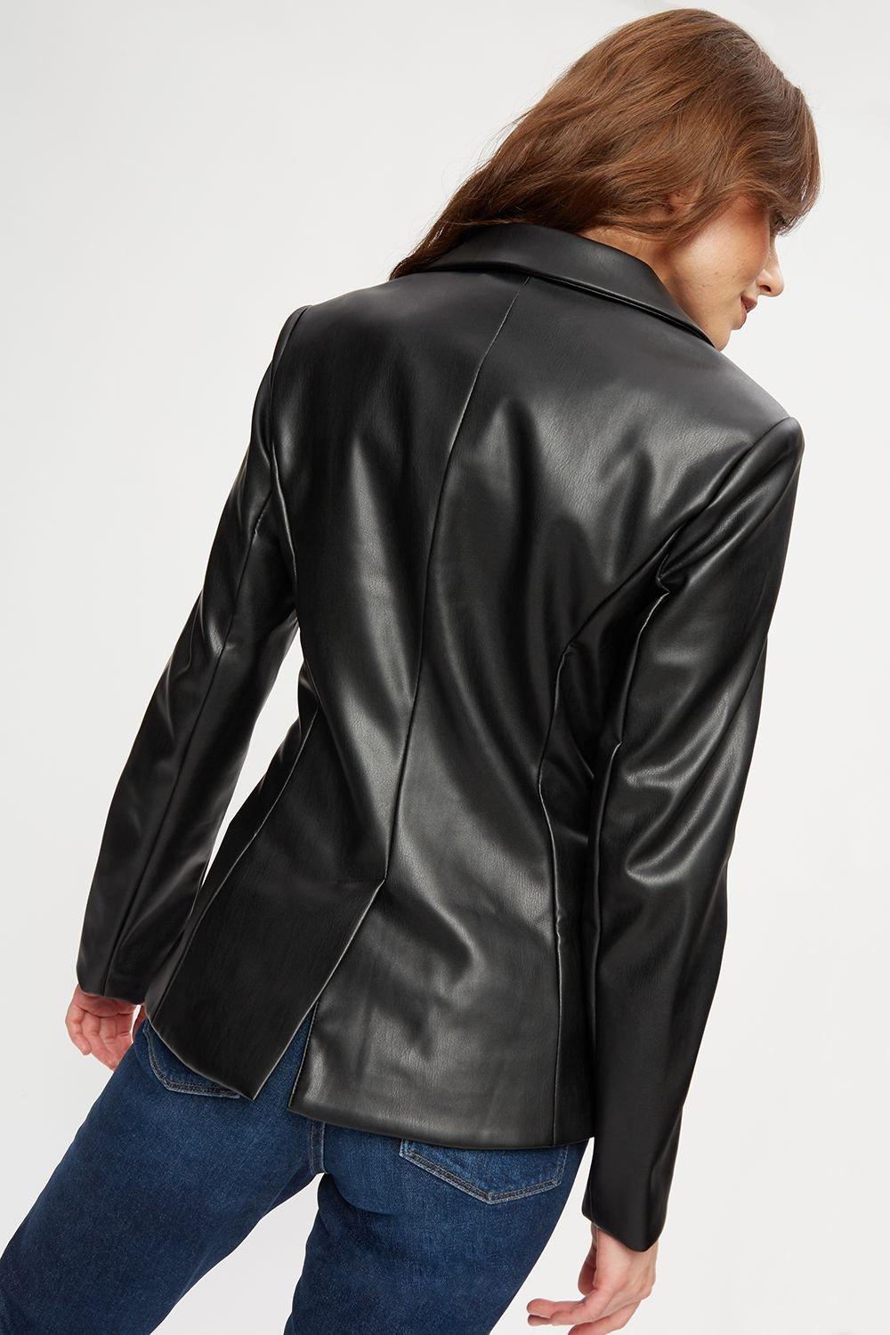 dorothy perkins pu jacket