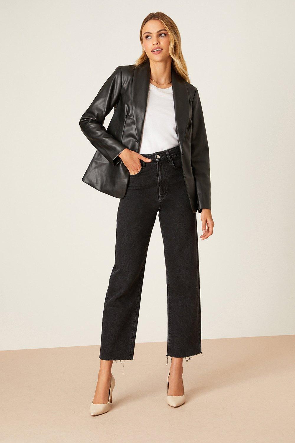 dorothy perkins pu jacket